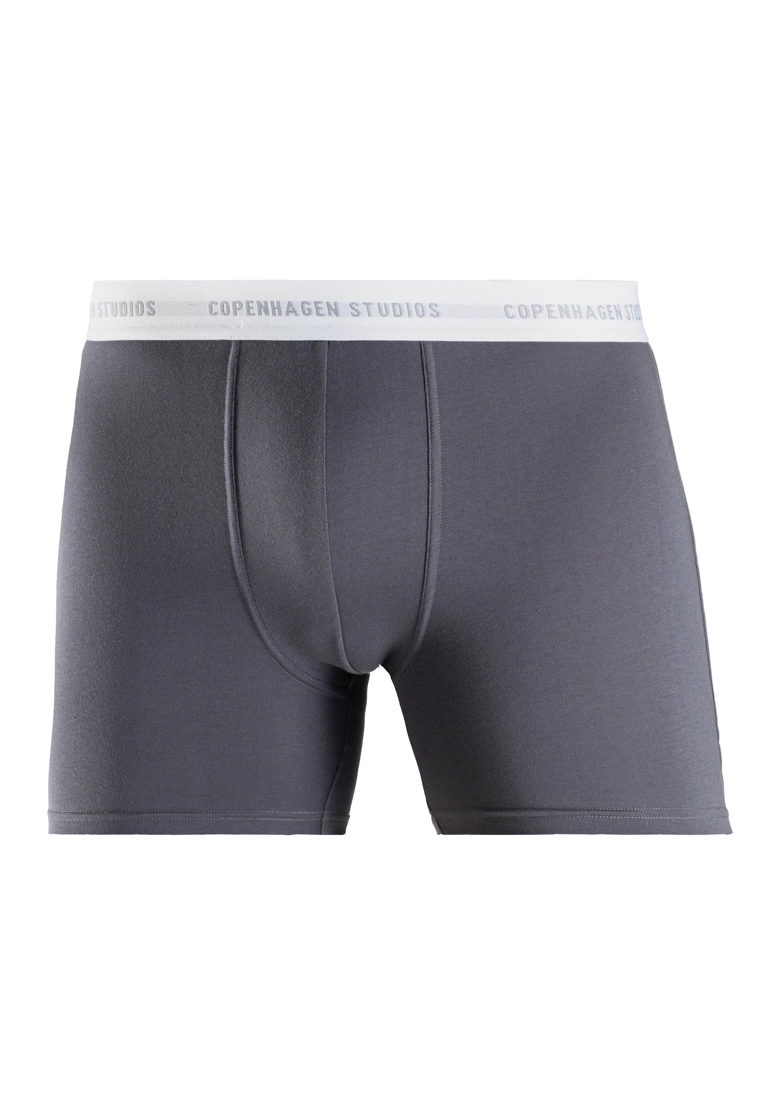 Copenhagen Studios Lange boxershort Boxershorts voor heren met langere pijpen en logo-tailleband (3 stuks)