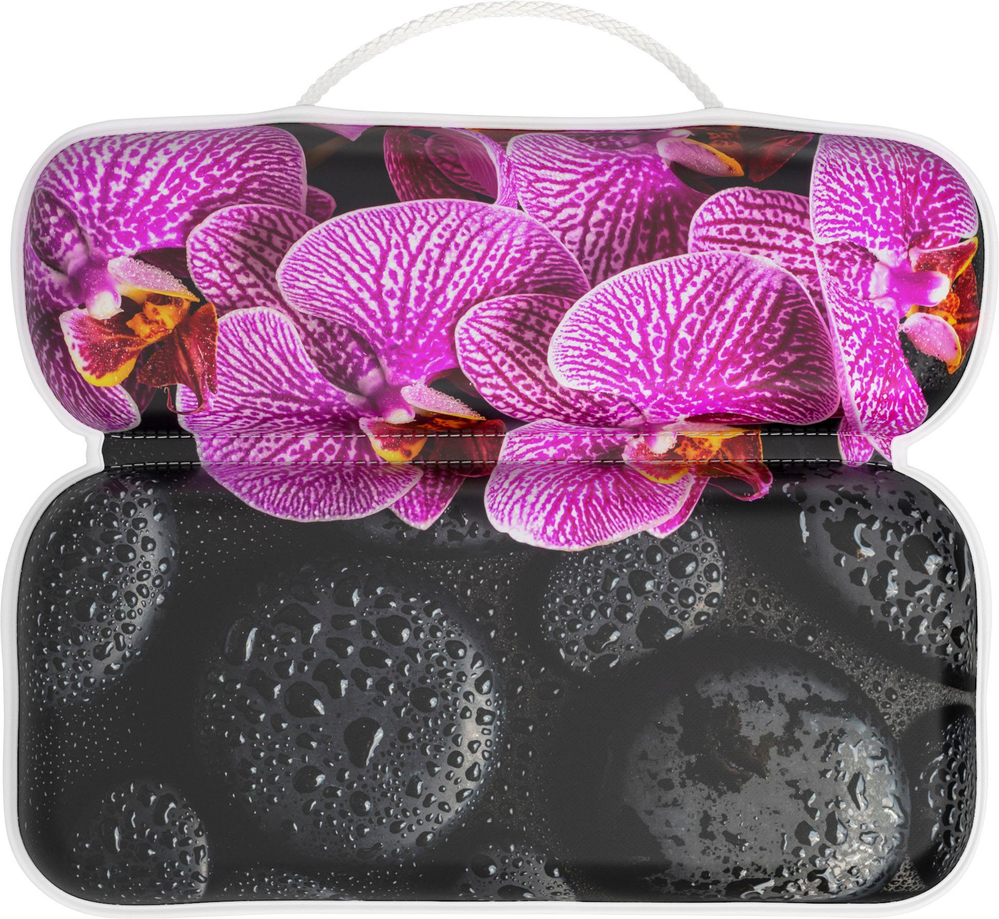 Sanilo Nekkussen Badkussen Madeira comfortabel, antislip, volle kleuren, met 7 prima zuignappen nekkussens paars
