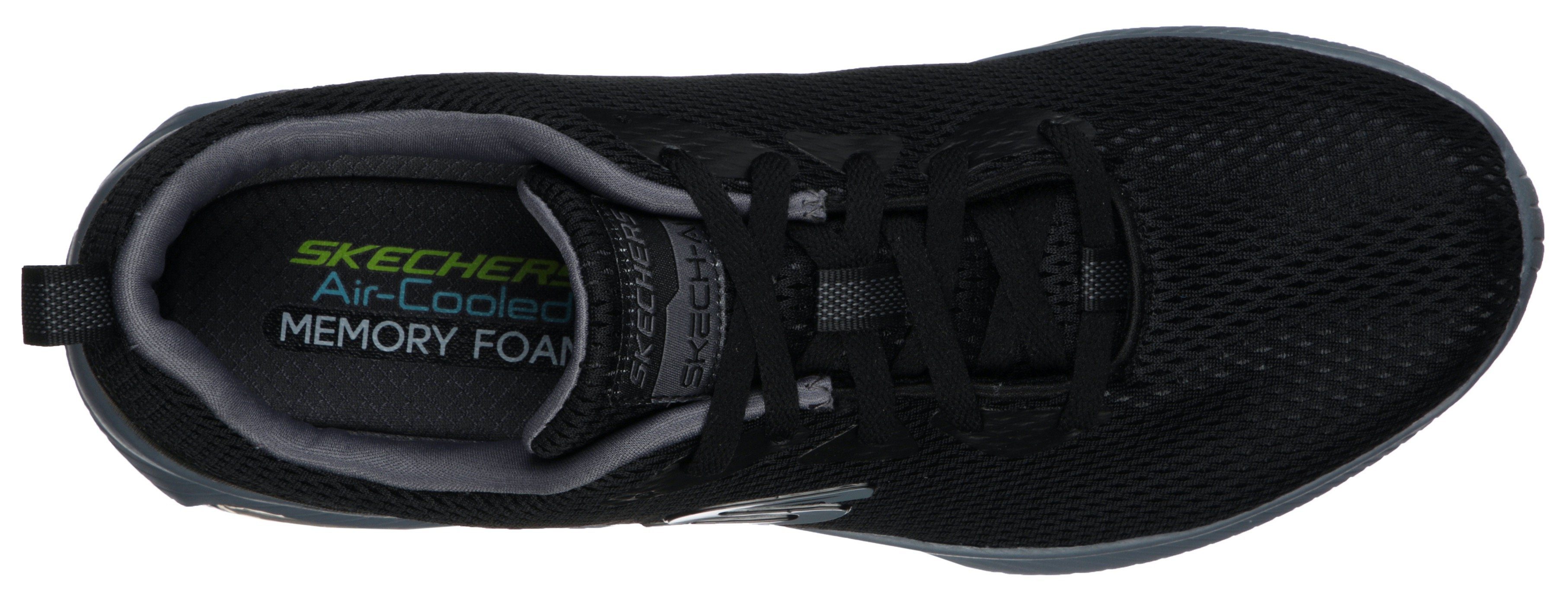 Skechers Sneakers DYNA-AIR met gepolsterde schaprand, vrijetijdsschoen, lage schoen, veterschoen