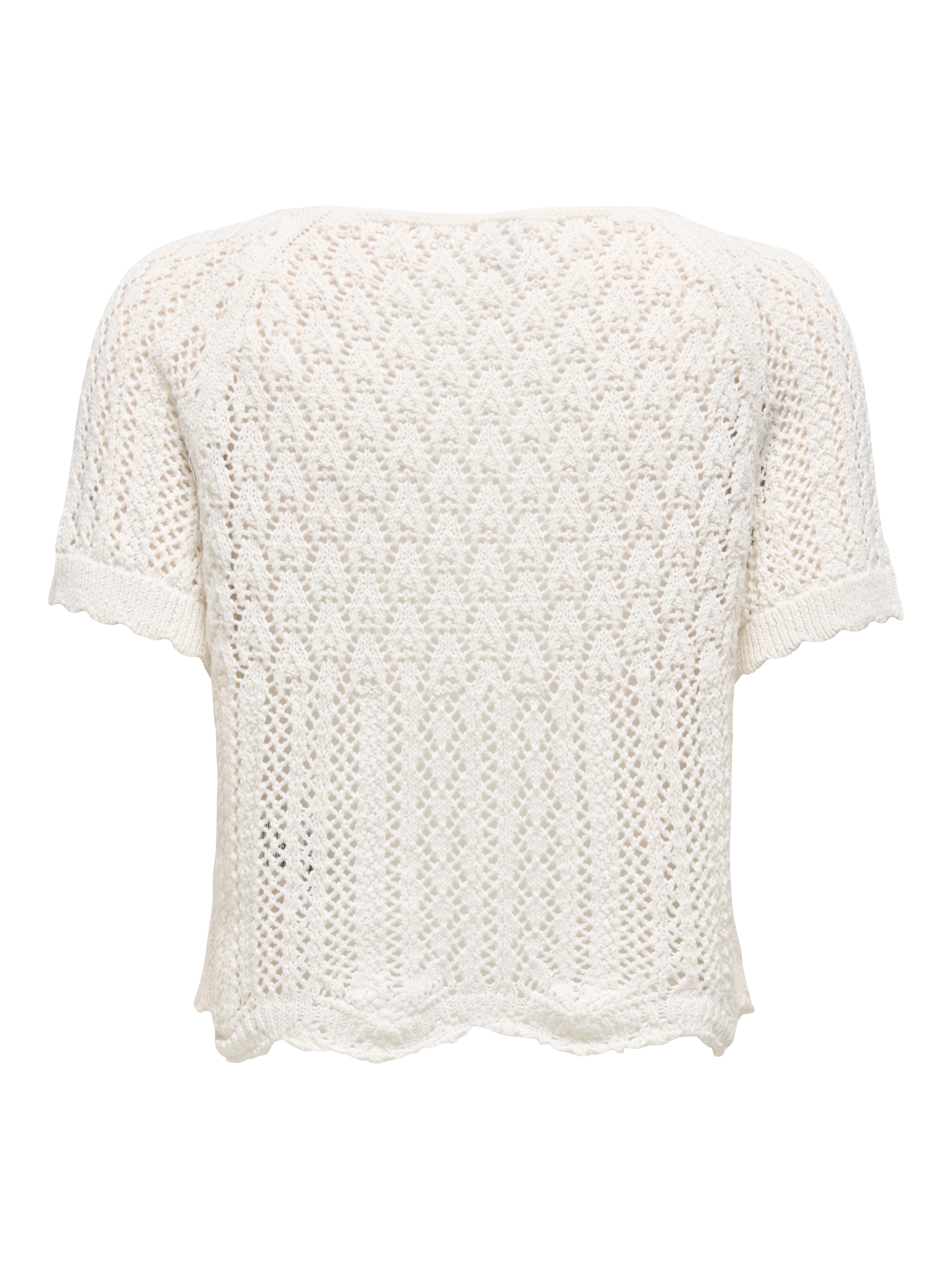 Only Gebreide trui ONLNOLA LIFE S/S PULLOVER KNT NCA
