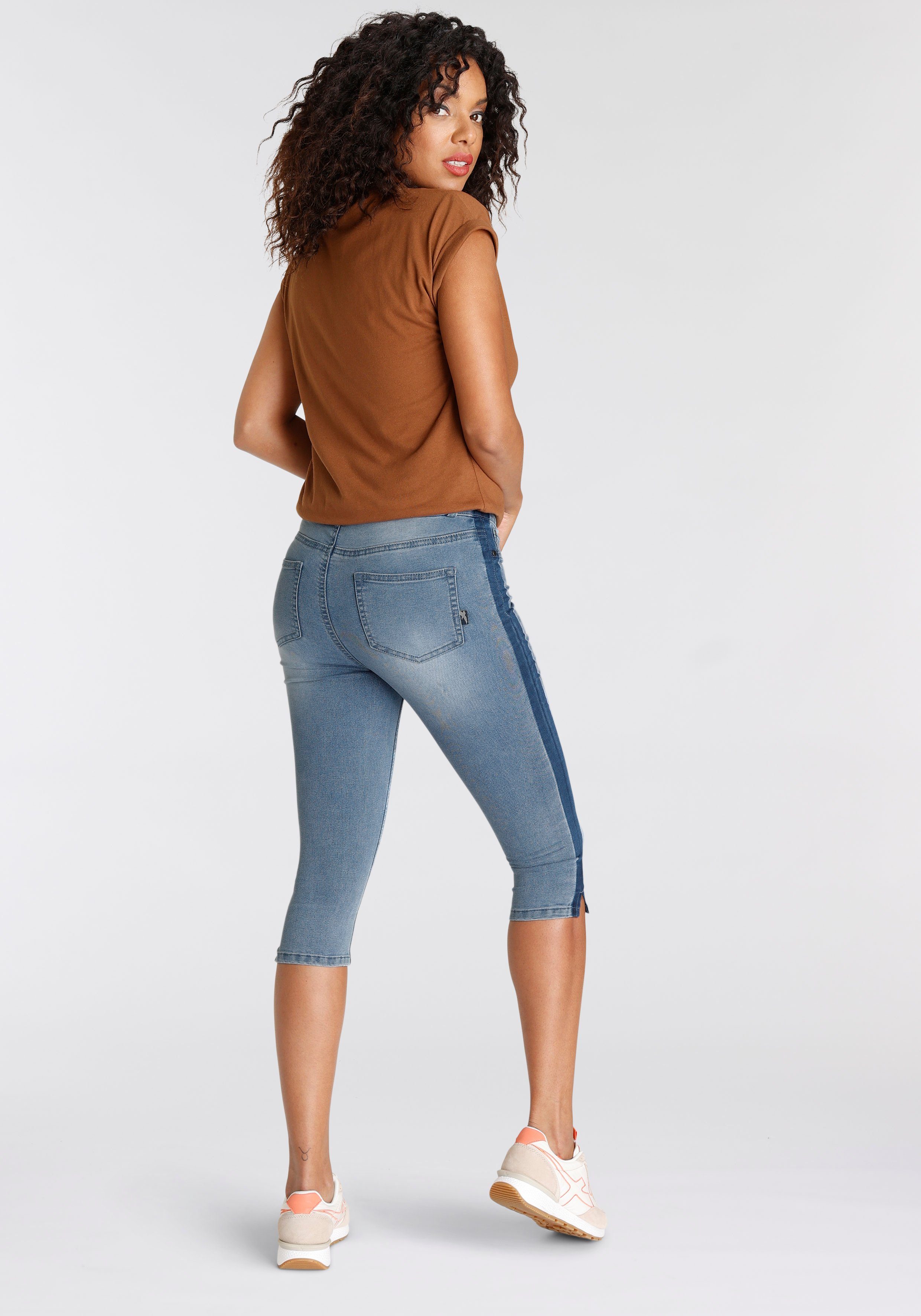 Arizona Capri jeans Ultra Stretch extra strakke pasvorm, knieomsluitende lengte, hoge taille