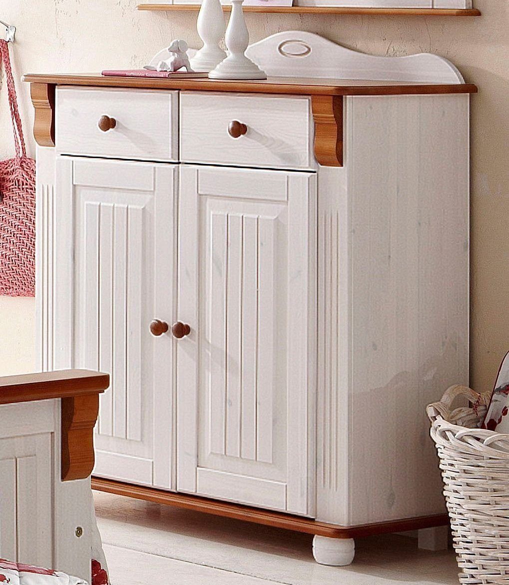 Home affaire Kast met laden en deuren ADELE gemaakt van massief grenen, 92 cm breed