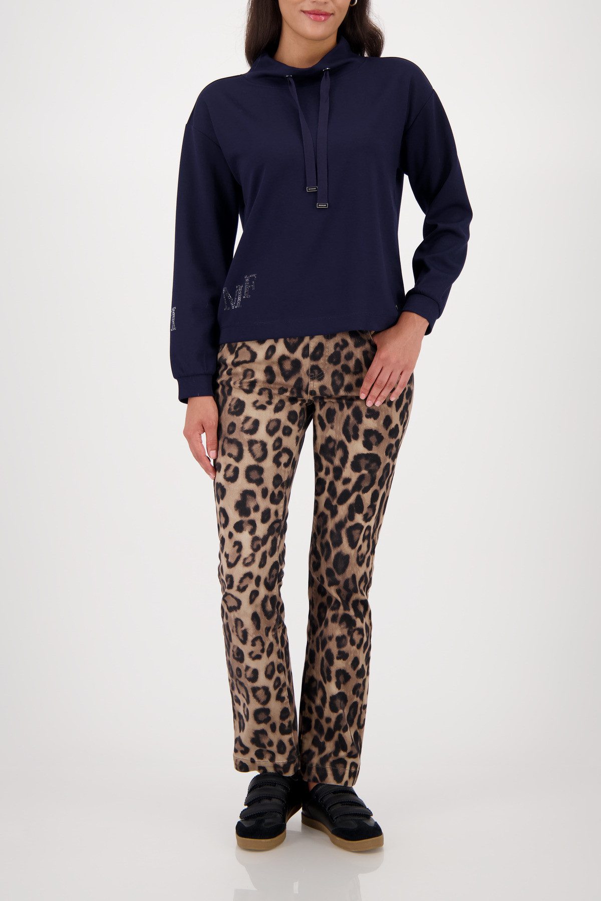 Monari Sweatshirt met sieraaddetail