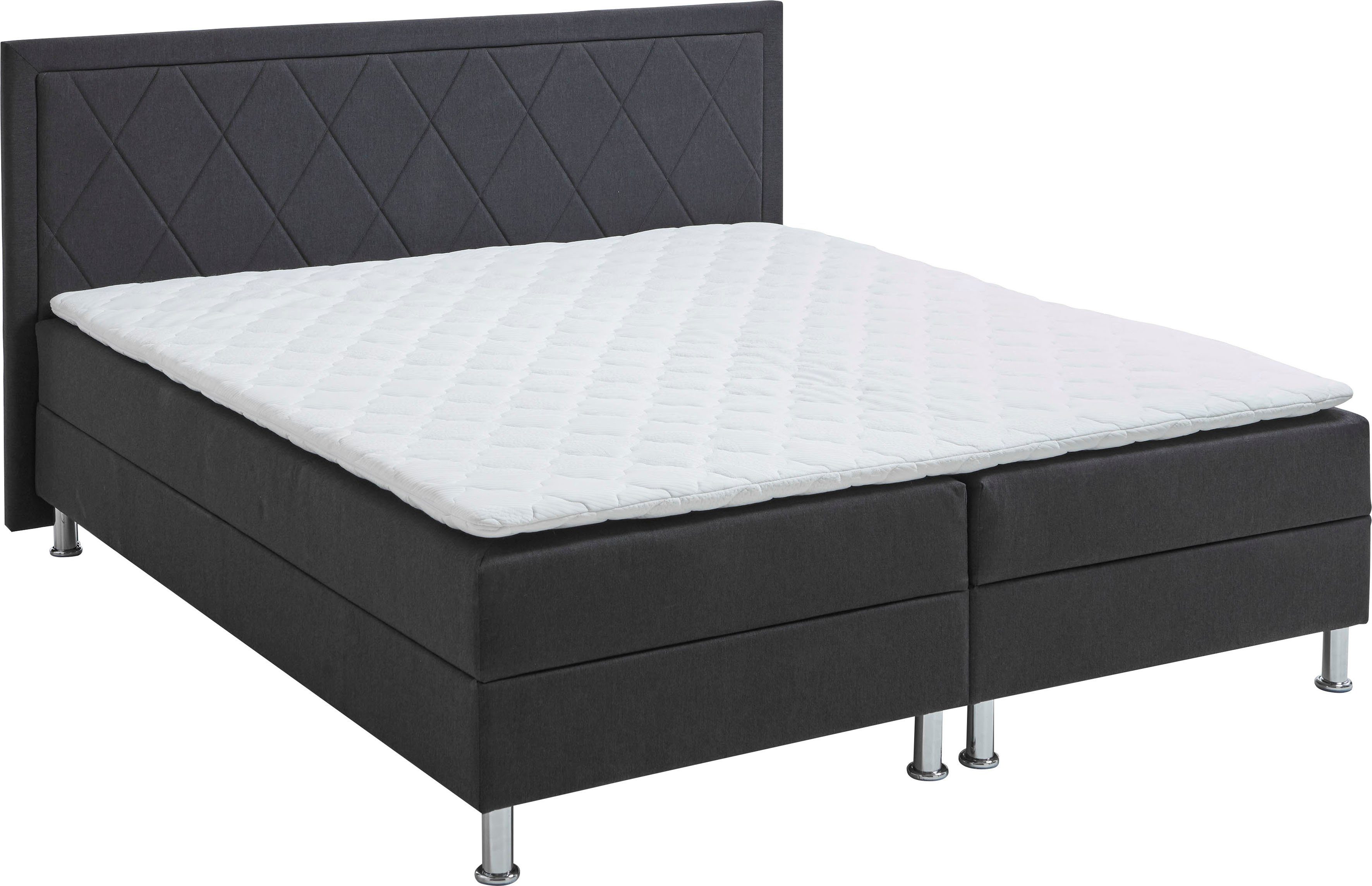 ATLANTIC home collection Boxspring Helen Pocketveringsmatras en topmatras, naar keuze met bedkist