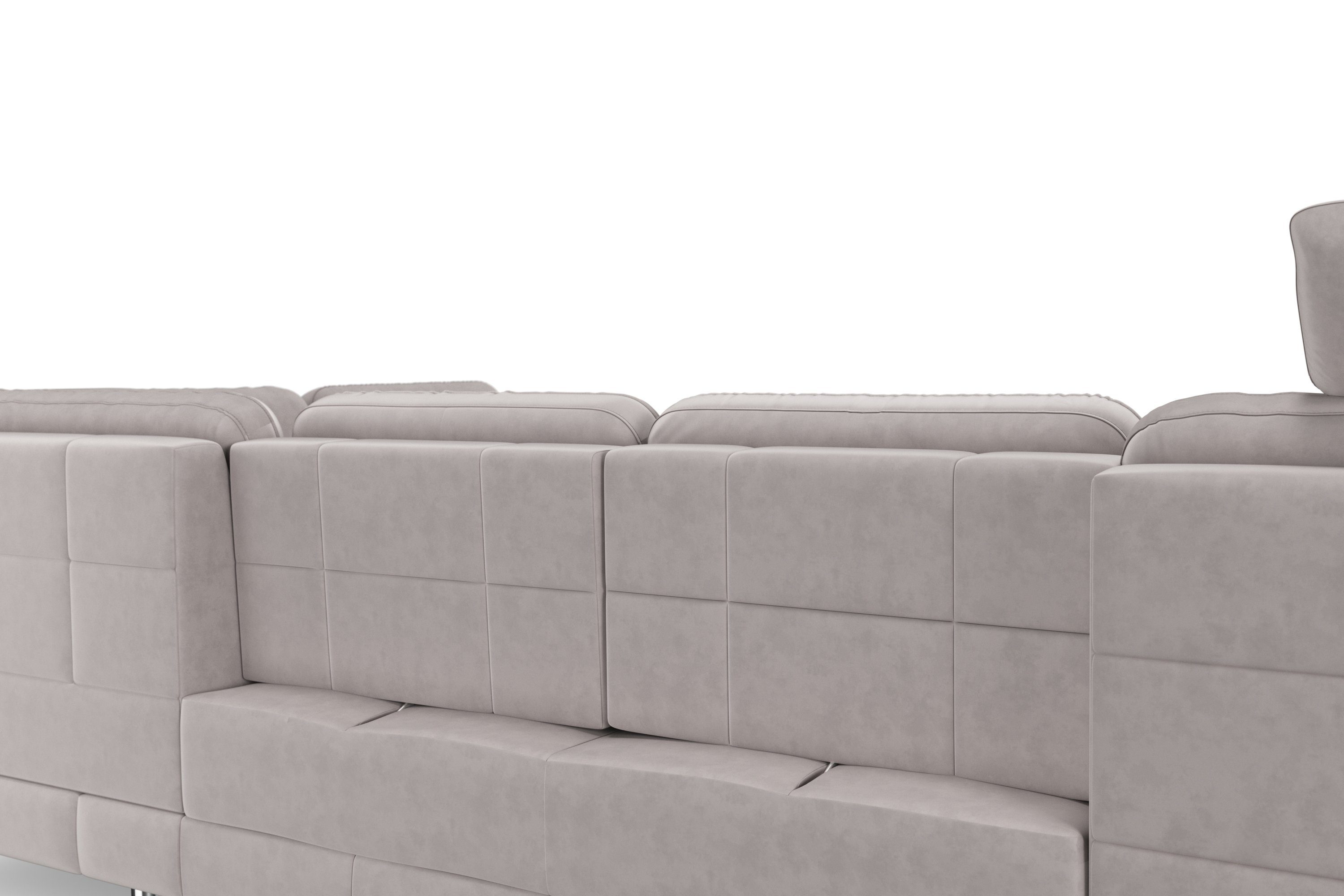 sit&more Zithoek Bendigo U-vorm inclusief zitdiepteverstelling, bodemvrijheid 12 cm, in 2 pootkleuren
