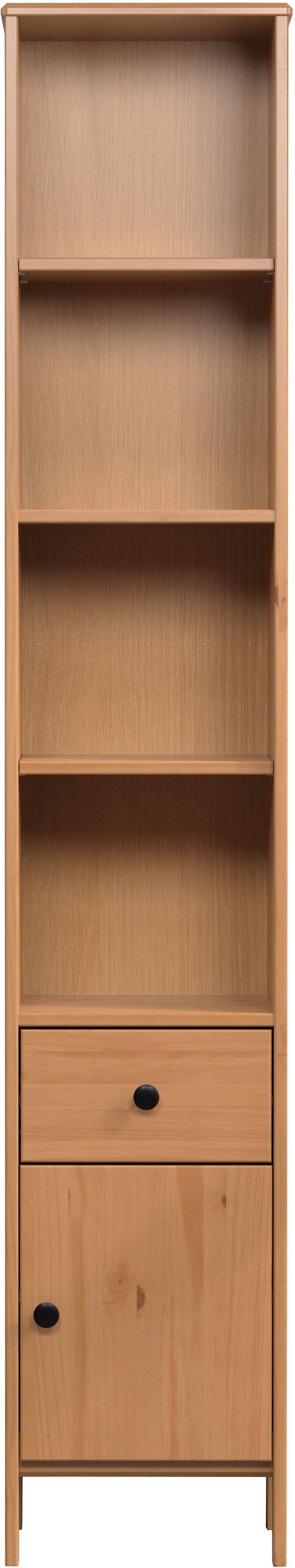 welltime Hoge kast Kall Badkast van massief grenenhout met lade - (B/D/H) 35/33/188 cm (1 stuk)