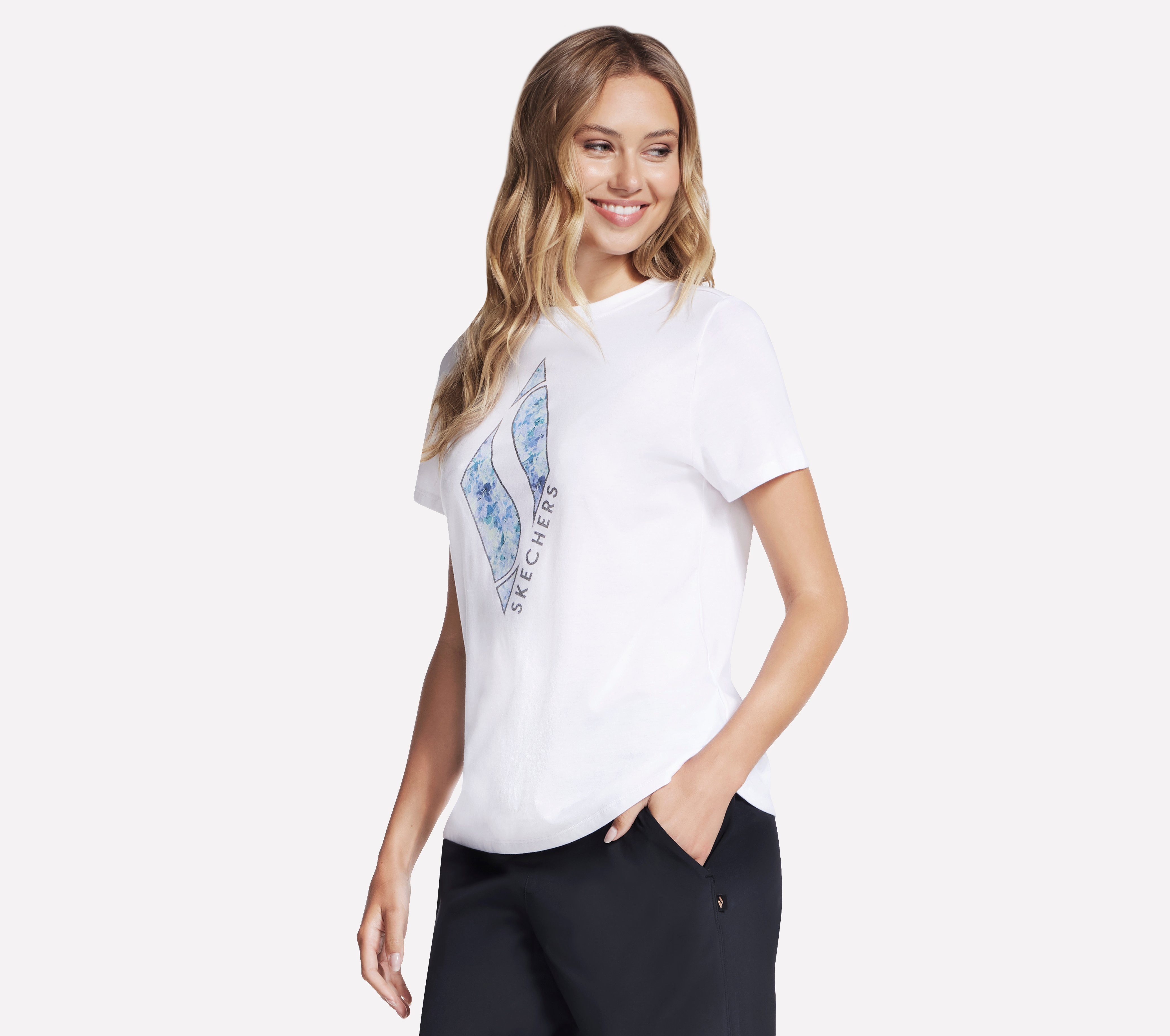 Skechers T-shirt Bright white