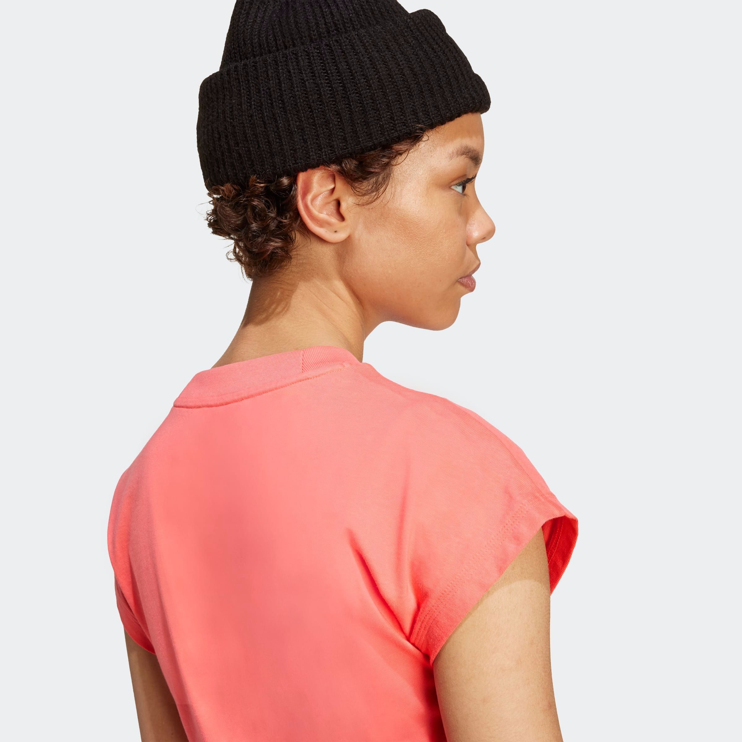 adidas Sportswear T-shirt W LIN SJ T Basic T-shirt van zacht materiaal