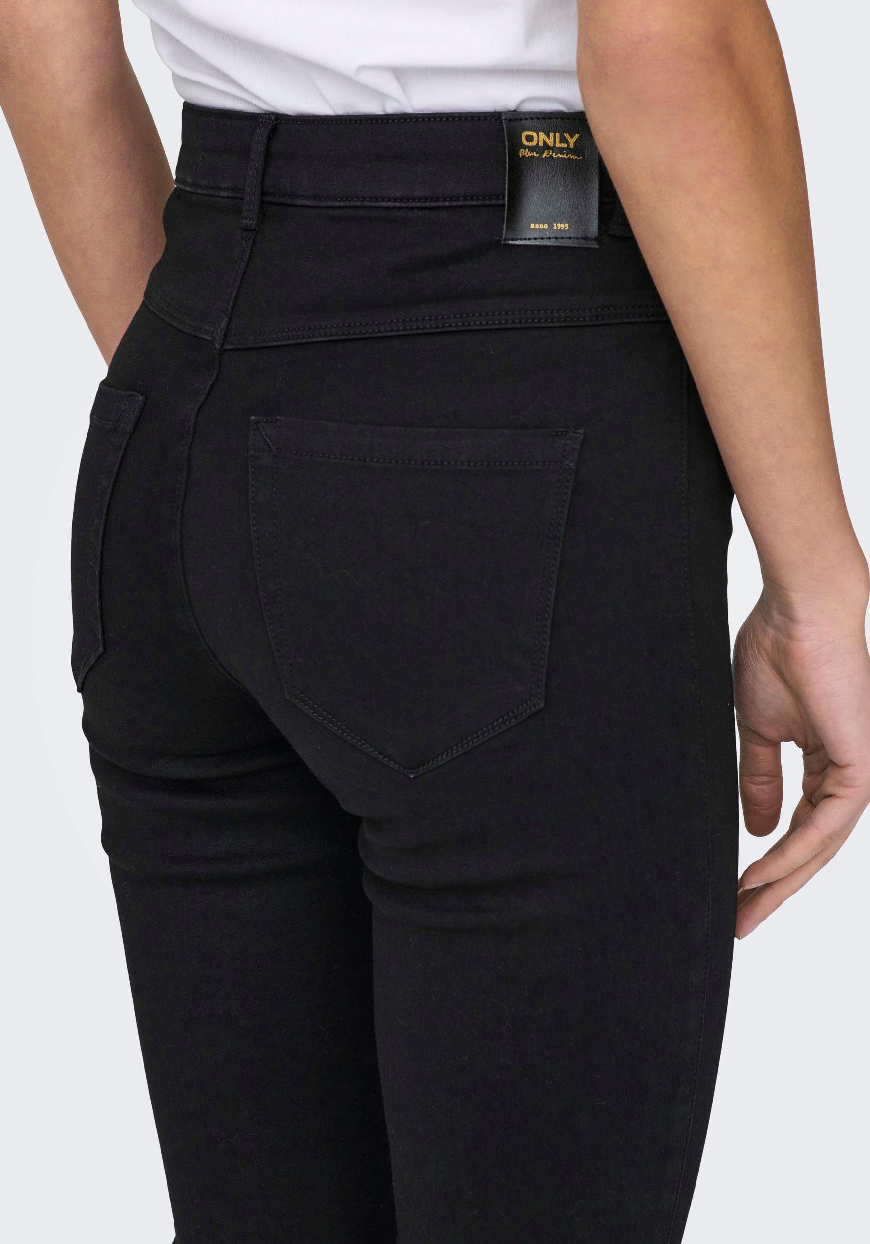 Only High-waist jeans ONLROYAL HW SK FLY BTN GUA DK BLUE BOX