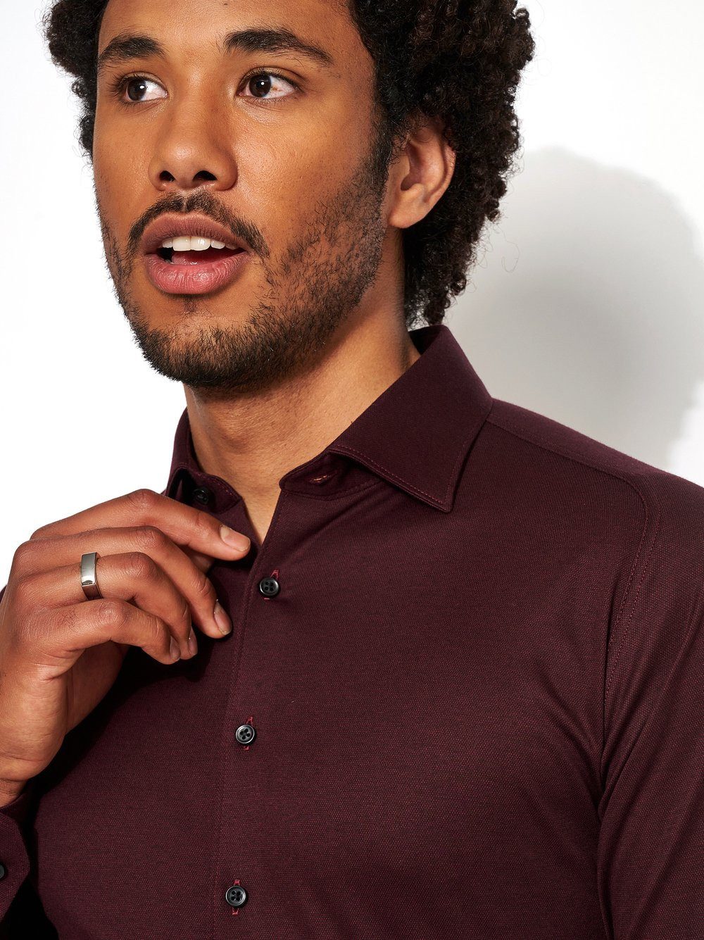 Desoto Overhemd met lange mouwen Casual Kent 1/1 Met een ronde hals