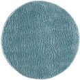 carpet city hoogpolig vloerkleed pulpy 100 bijzonder zacht, met franje, unikleurig, ideaal voor woonkamer  slaapkamer blauw