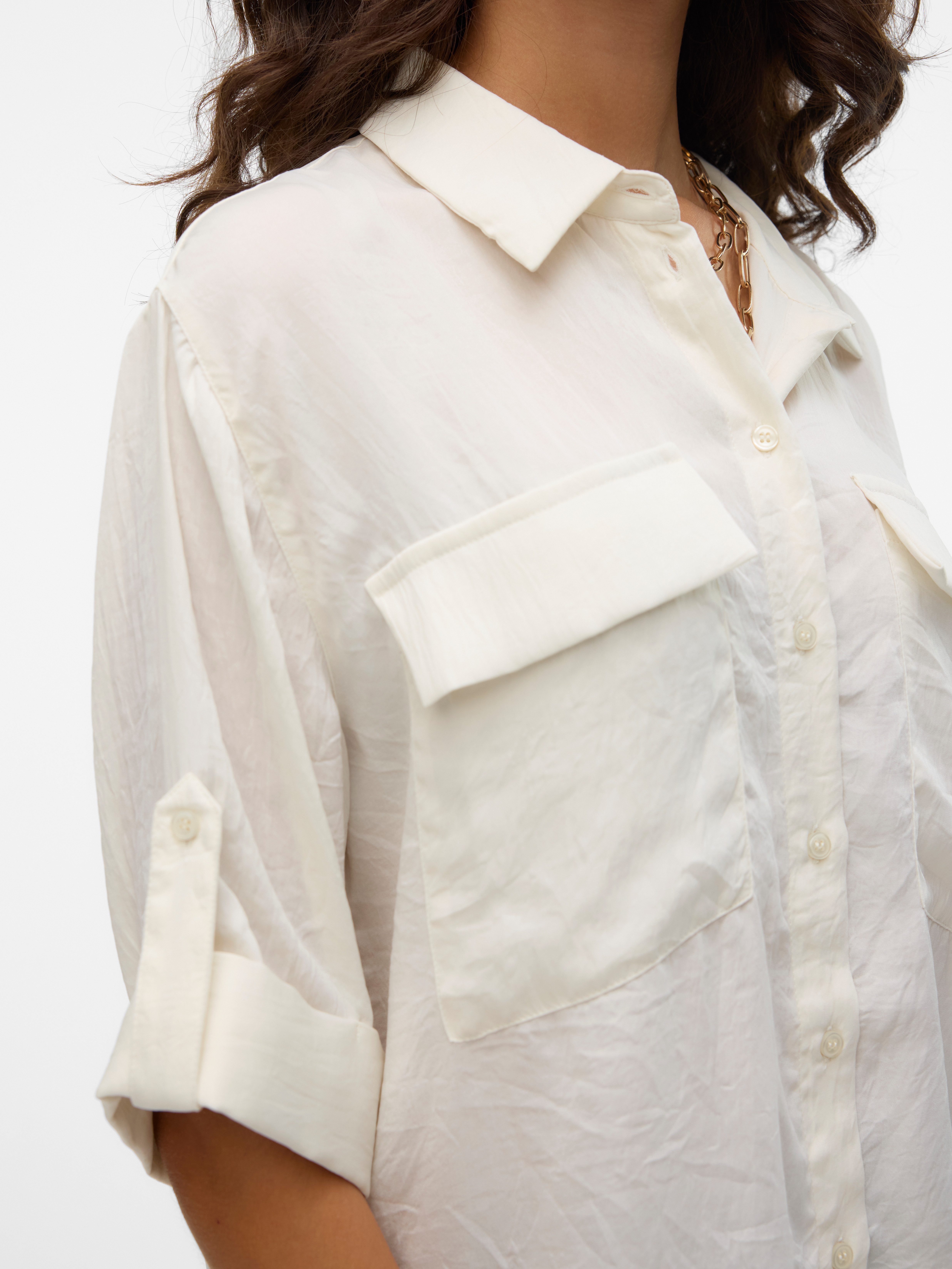 Vero Moda Blouse met korte mouwen VMFABIANA 3/4 SHIRT VMA NOOS