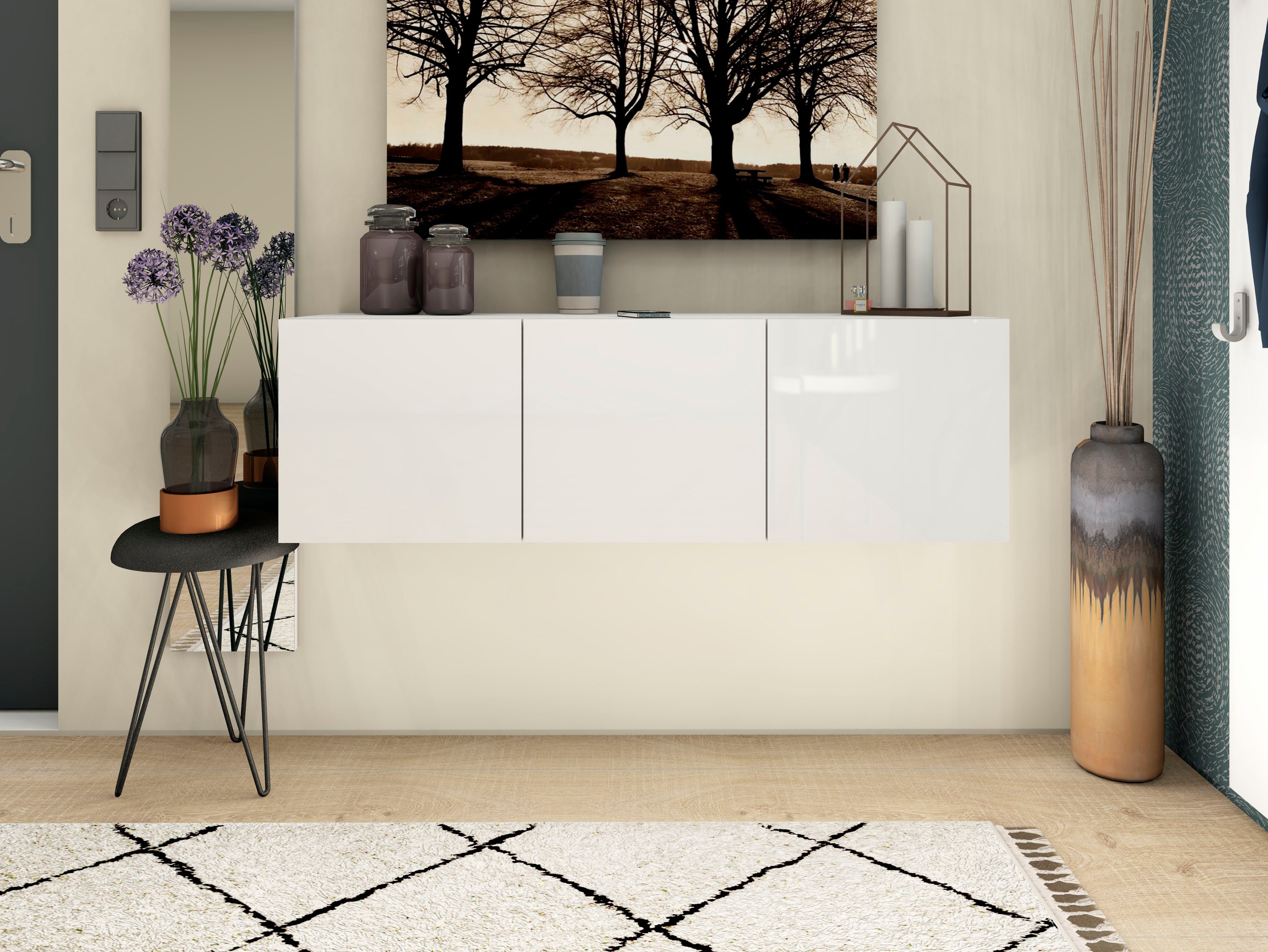 borchardt Möbel Tv-meubel Vaasa Breedte 114 cm, alleen hangend
