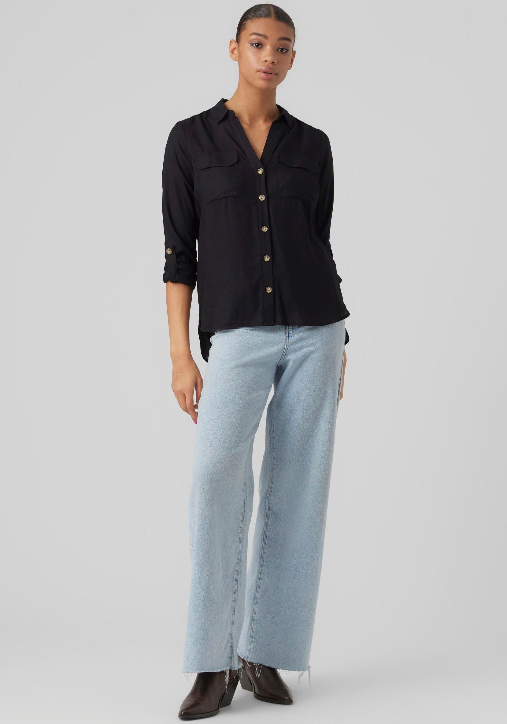 Vero Moda Overhemdblouse VMBUMPY L/S SHIRT NEW WVN GA NOOS