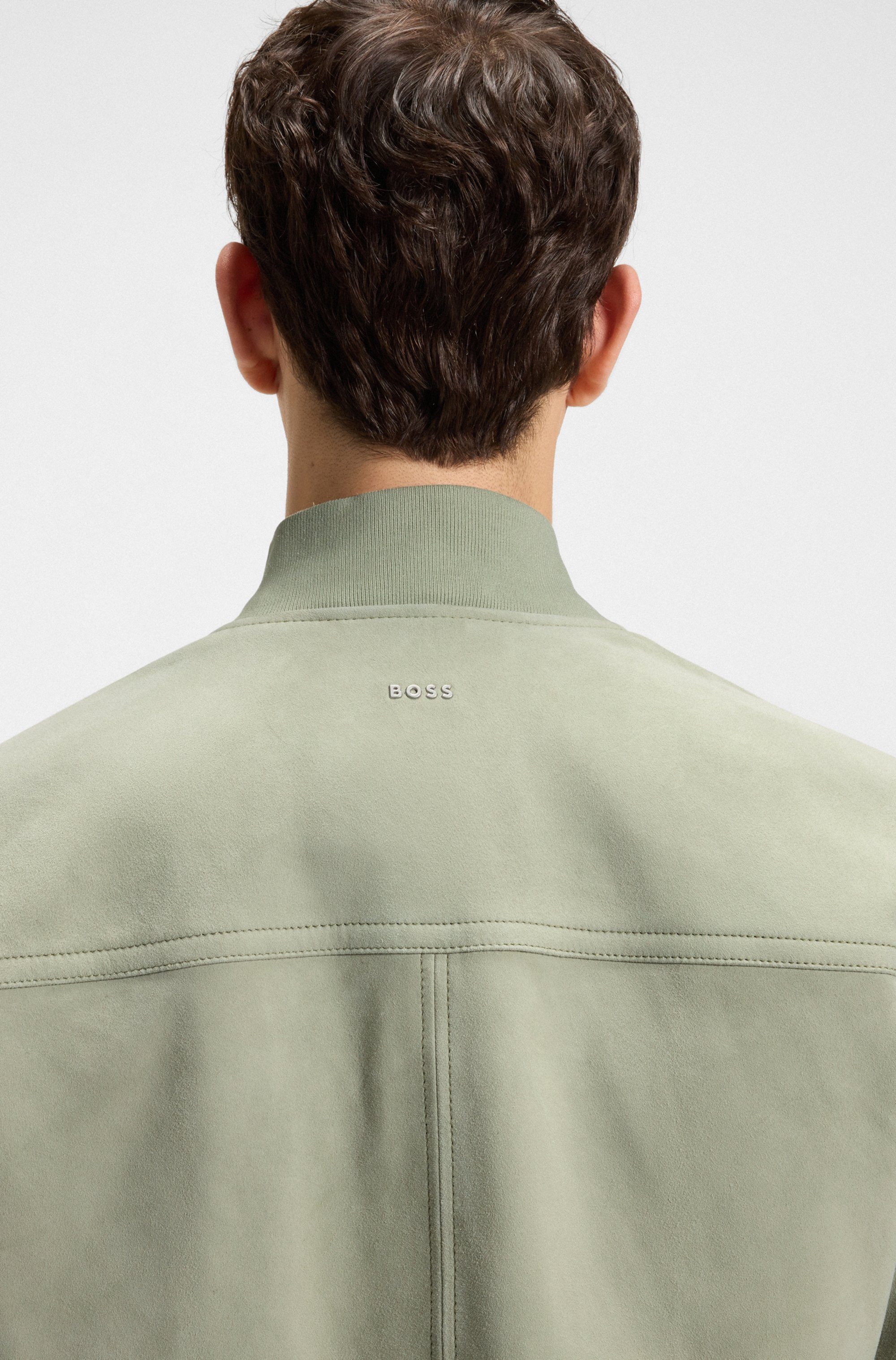 Boss Orange Leren jack Johice van zacht geiten-nappa leer