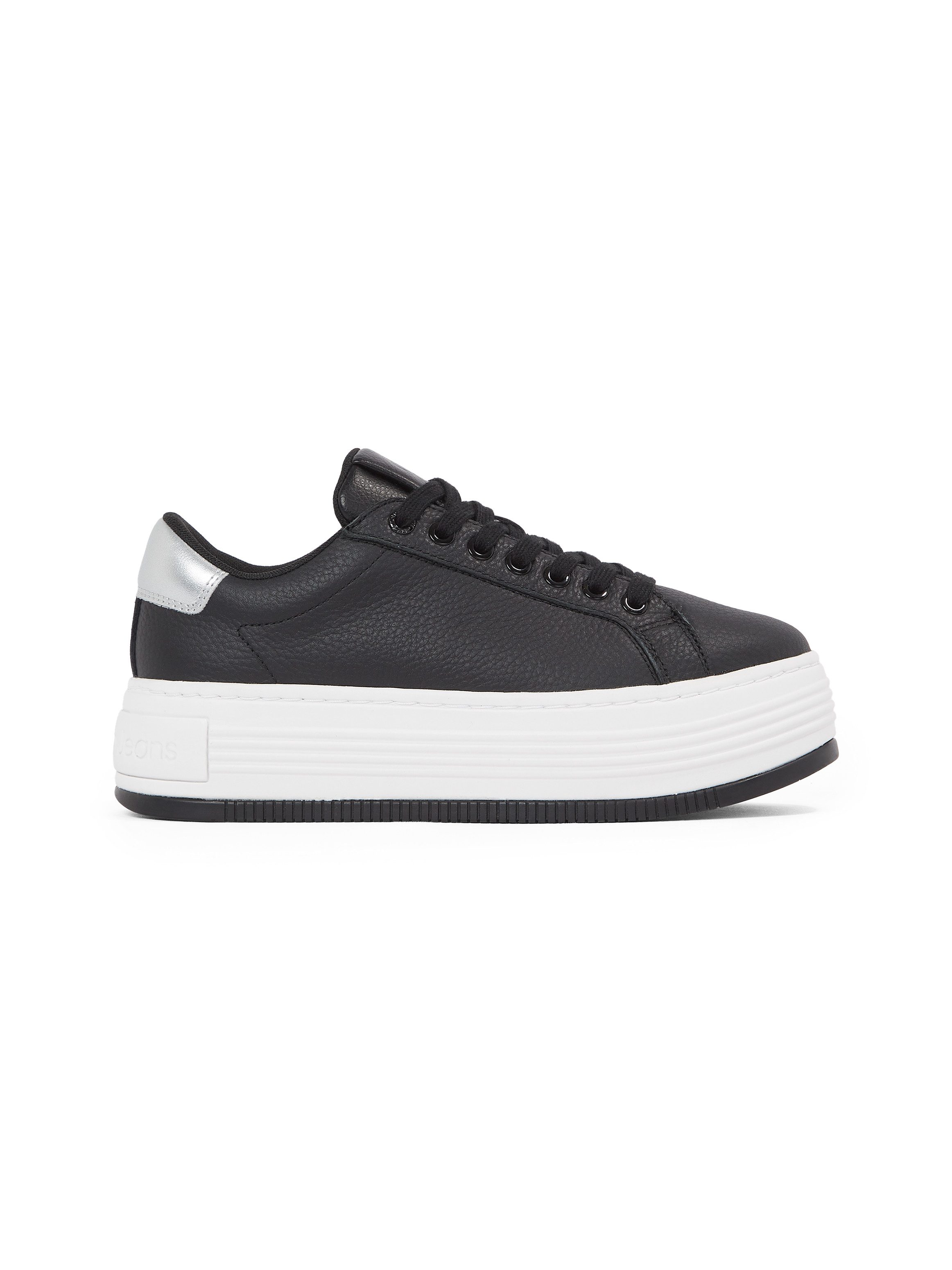 Calvin Klein Plateausneakers BOLD FLATF LOW MIX OHB veterschoenen, lage schoen, vrijetijdsschoen met hielcontrast