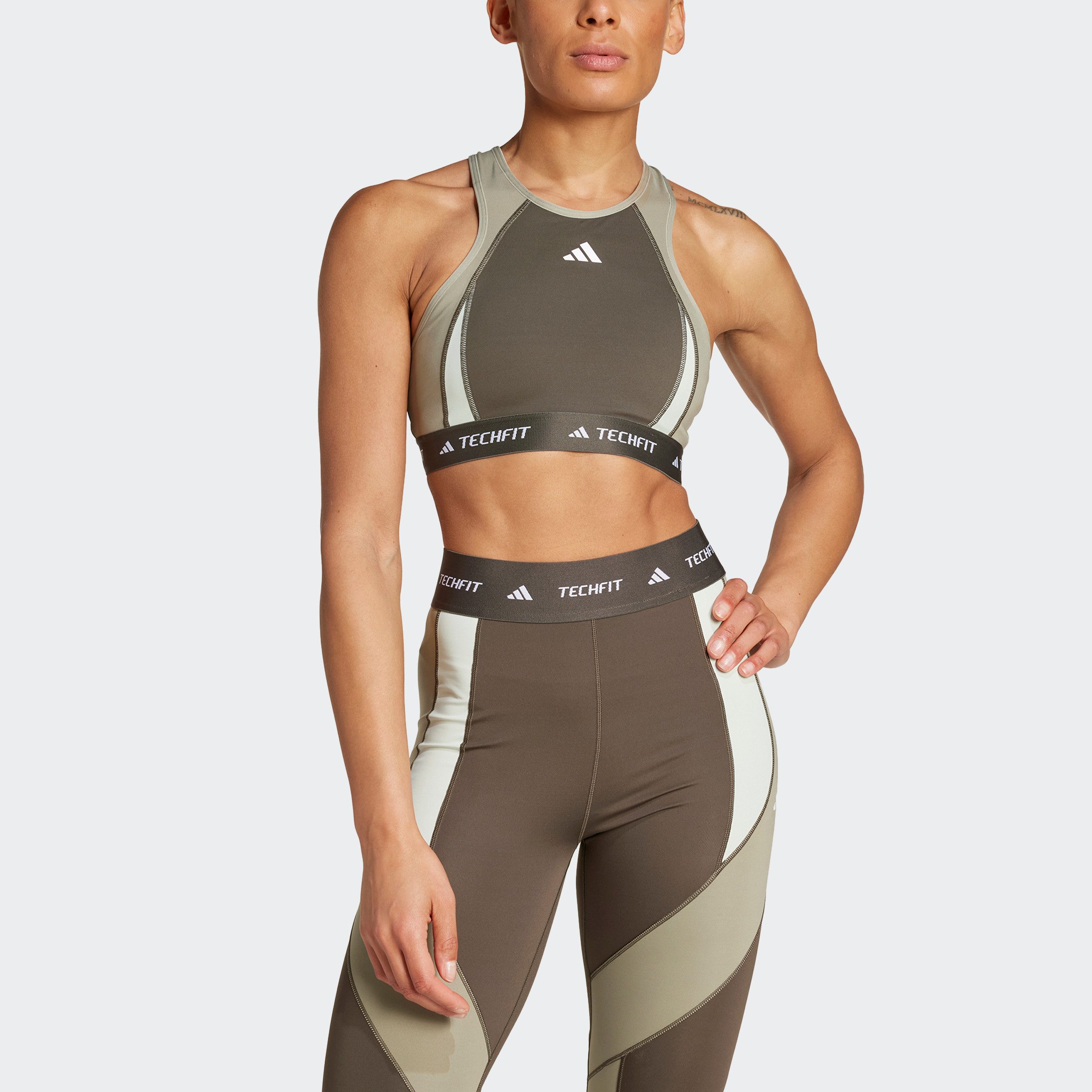 adidas Performance Sport-bh TF MS HN CB BRA (1-delig) dames sport bh's maat C/D C/D groen