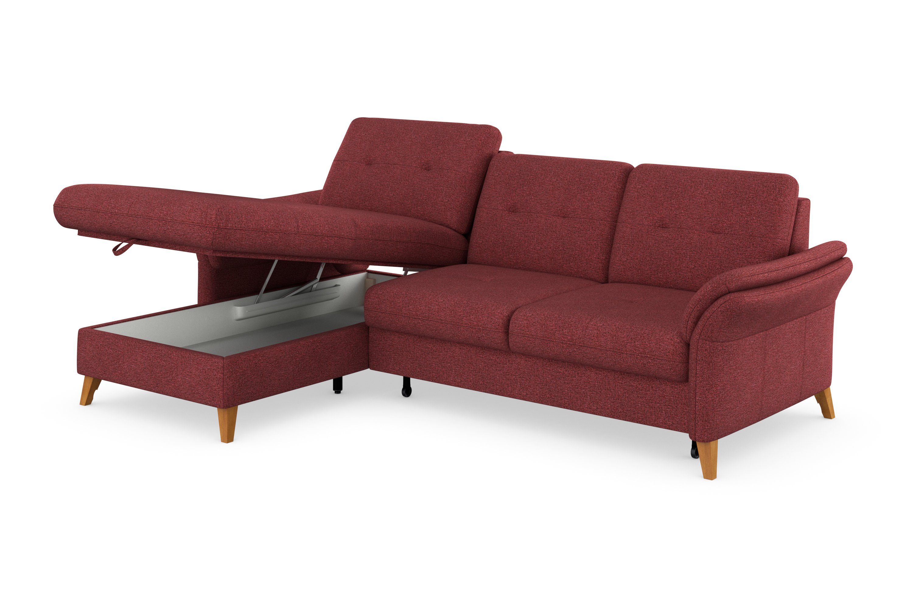 sit&more Hoekbank Göteborg Zitdiepteverstelling en binnenvering, naar keuze met slaapfunctie