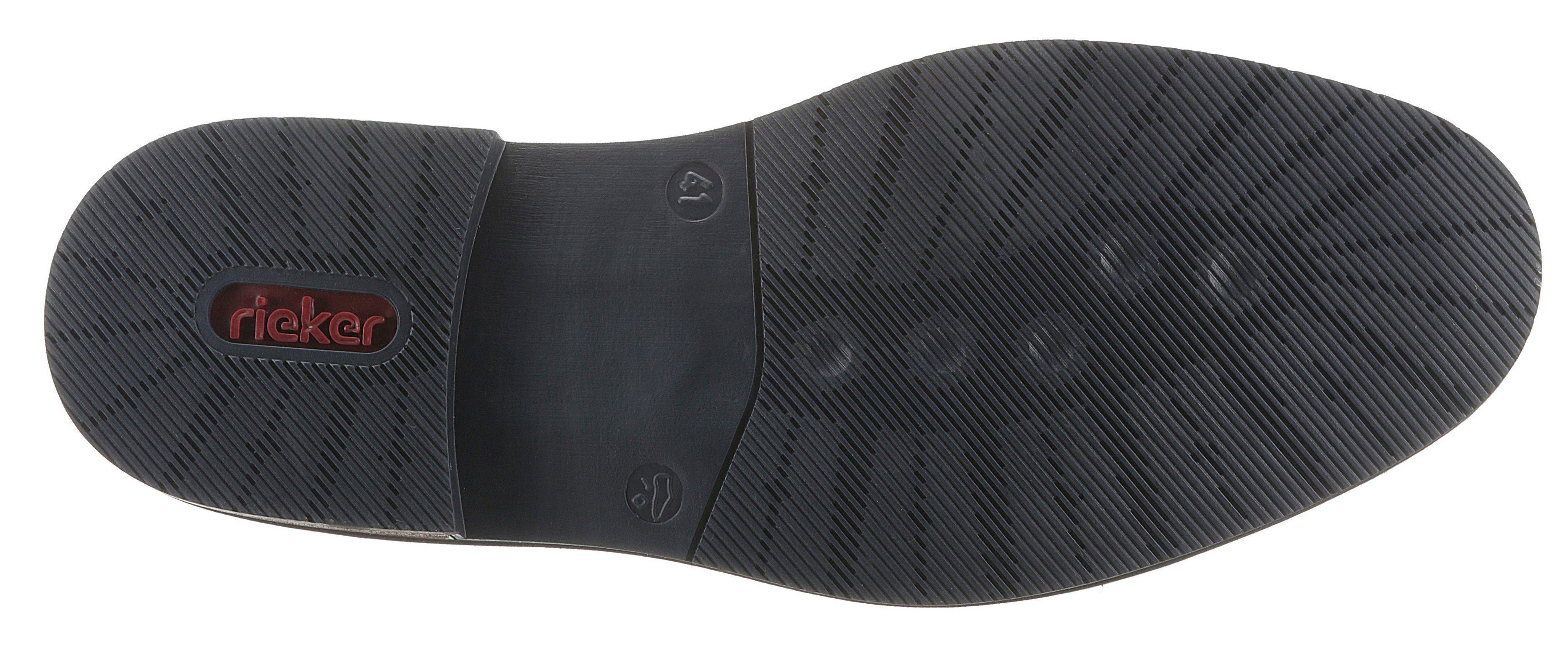 Rieker Veterschoenen met modieuze siersteken, vrijetijdsschoen, lage schoen, veterschoen