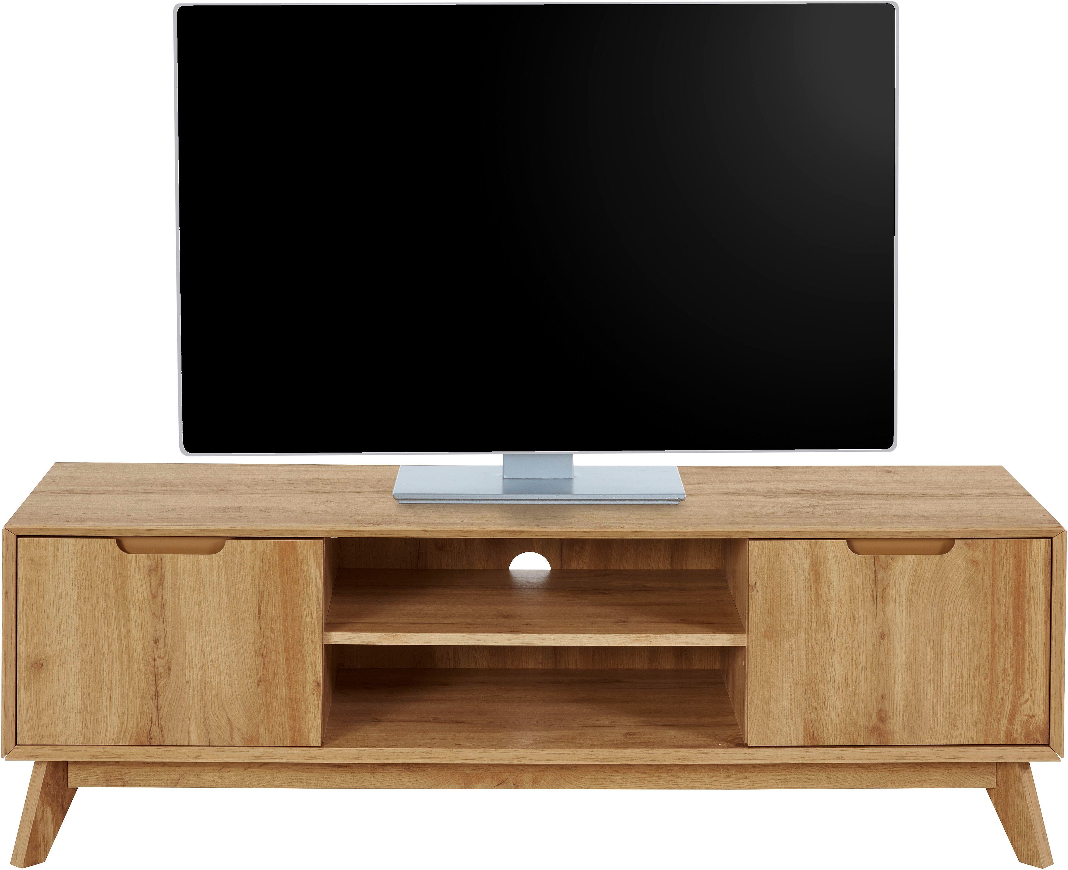 andas Tv-meubel Pandrup Commode met 3 inlegplanken en kabeldoorvoer, B:135 cm