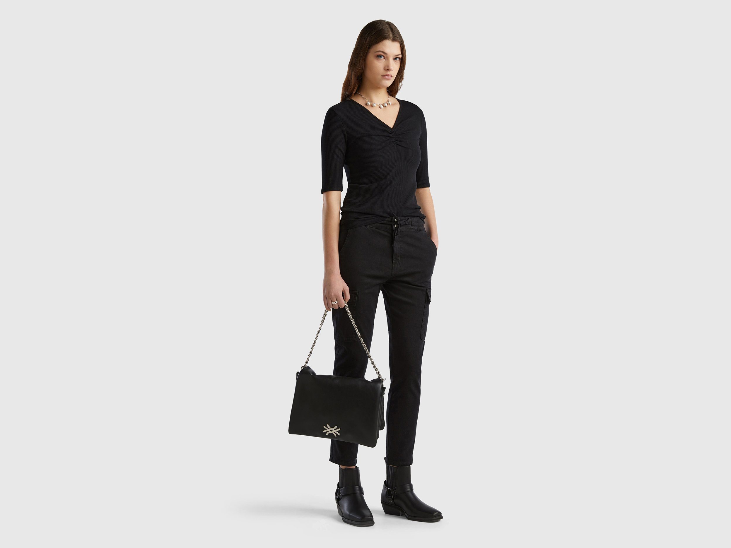 United Colors of Benetton Cargobroek met elastische taille