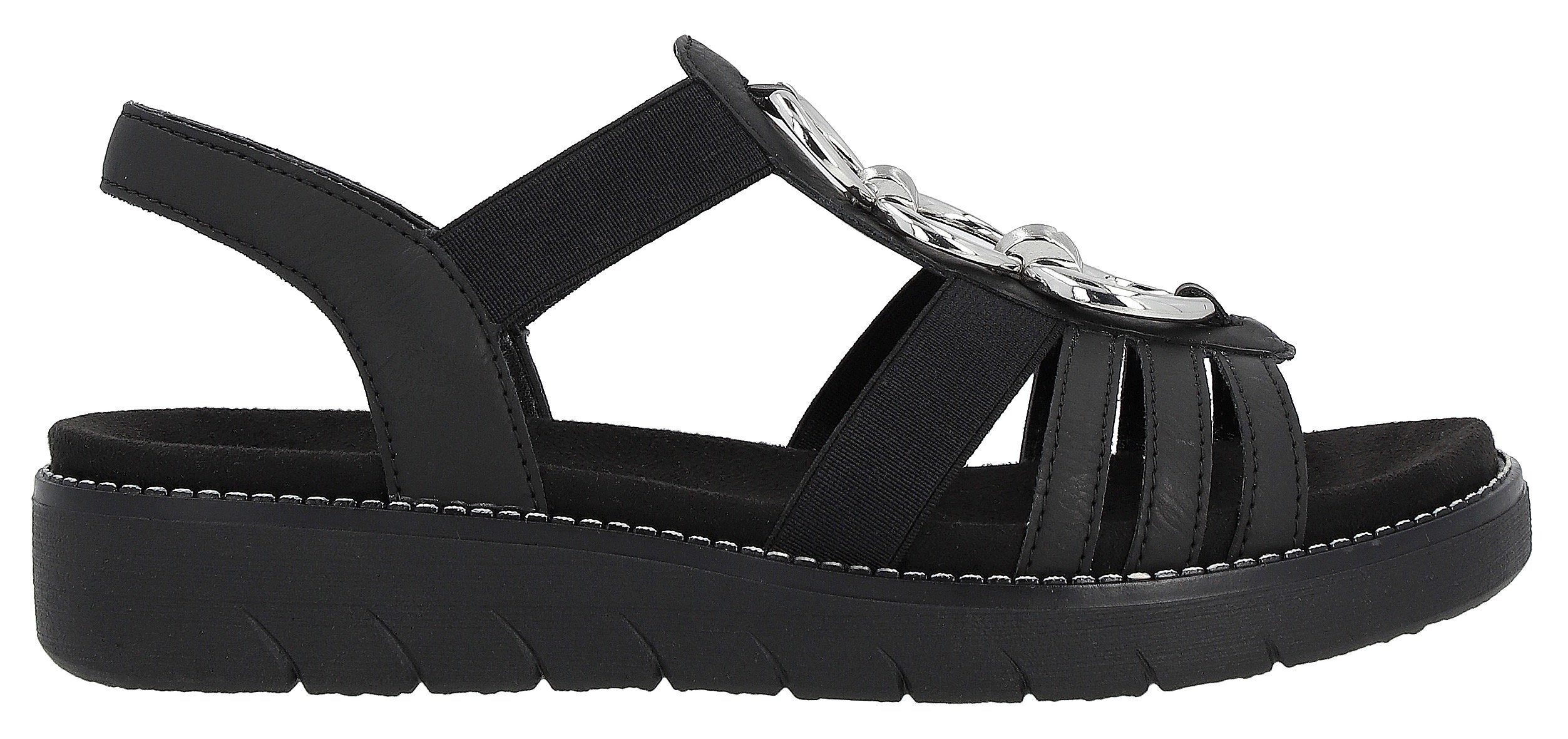 Remonte Sandalen zomerschoen, sandaal, sleehak, met praktische elastieken