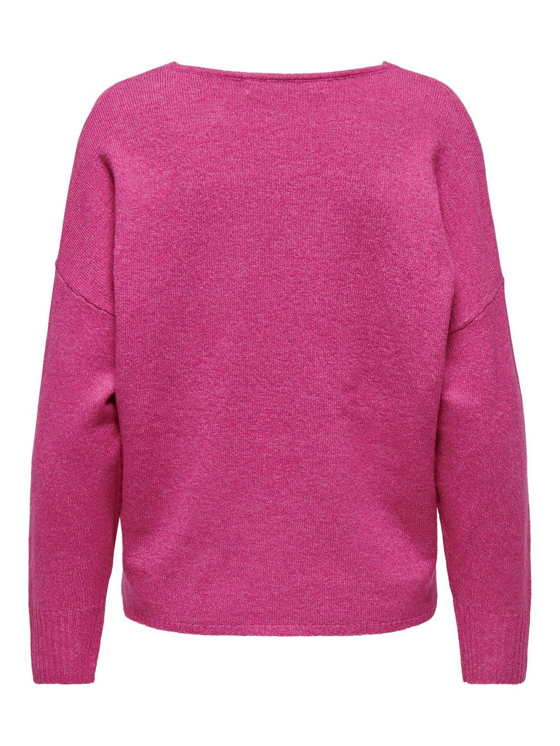 Only Trui met V-hals ONLRICA LIFE L S V-NECK PULLO KNT NOOS