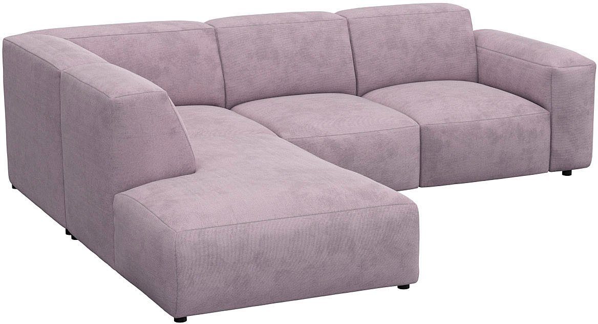 FLEXLUX Hoekbank Lucera, super comfortabel door hoogwaardige zitconstructie met koudschuim