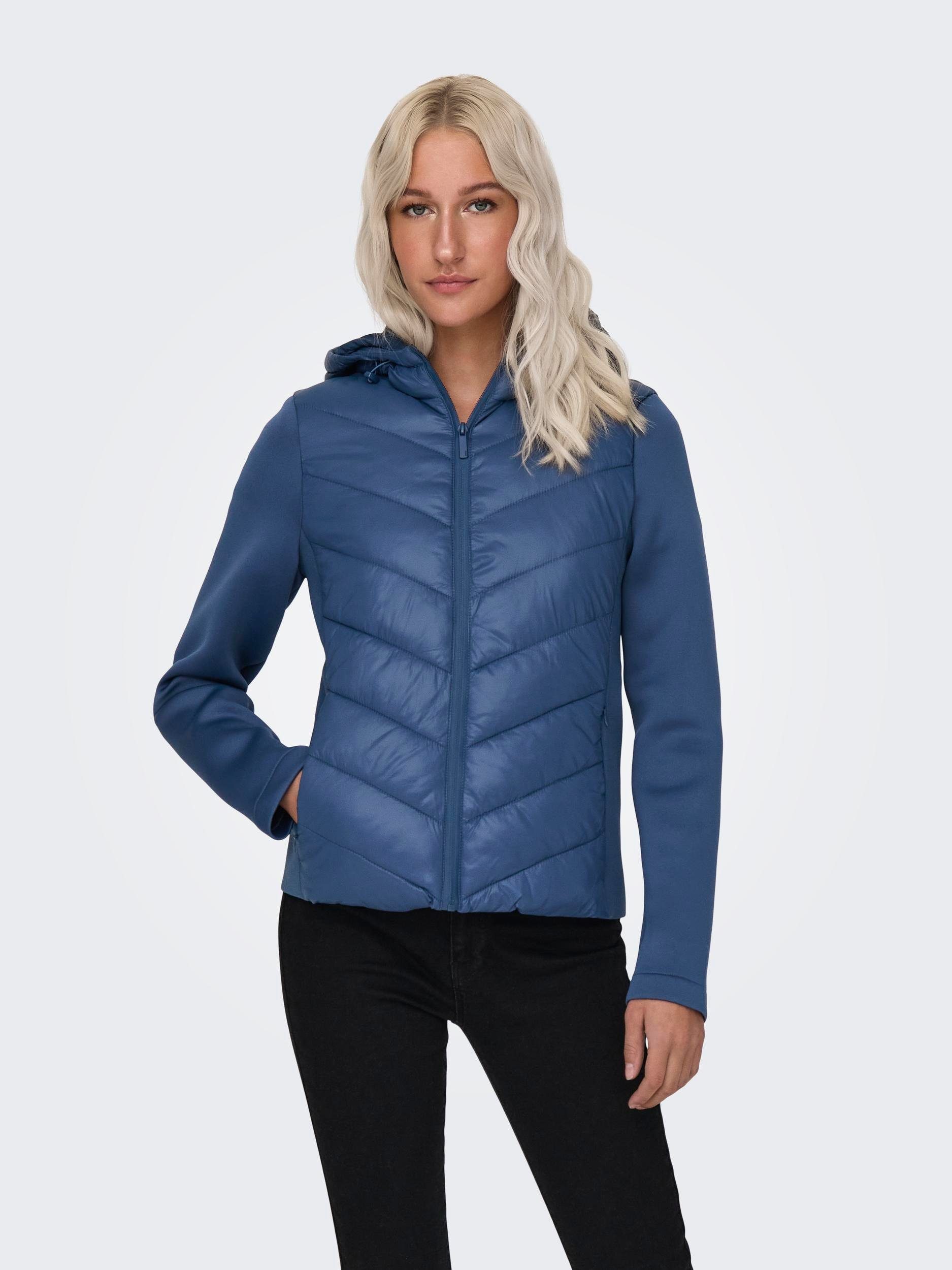 Only Gewatteerde jas ONLSOPHIE MIX FITTED HOOD JACKET CC OTW dames donsjassen maat M (38) blauw