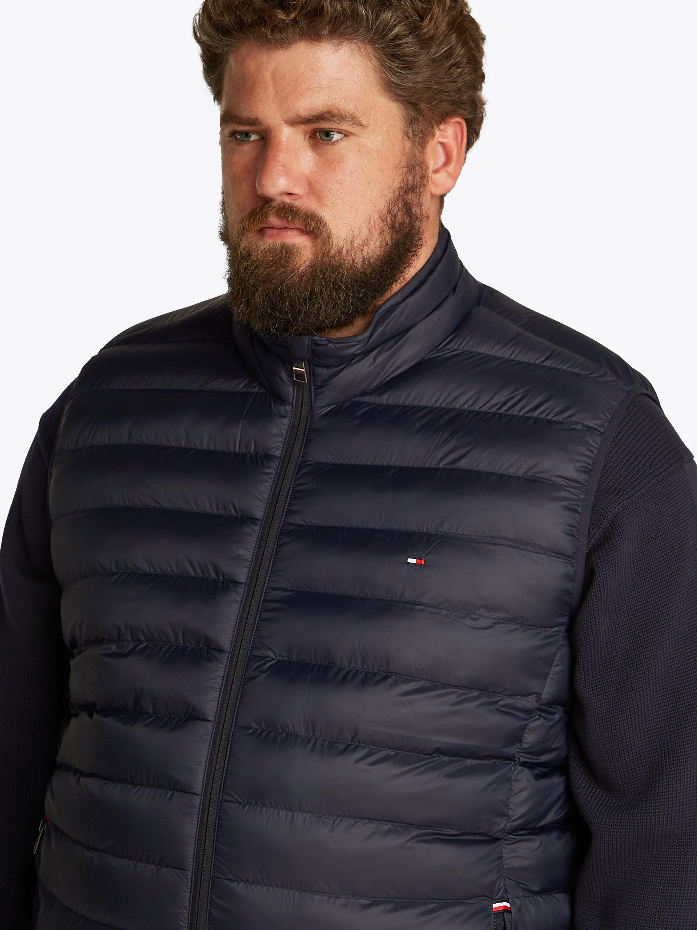 Tommy Hilfiger Bodywarmer BT-PACKABLE RECYCLED VEST-B in grote maten logoborduring