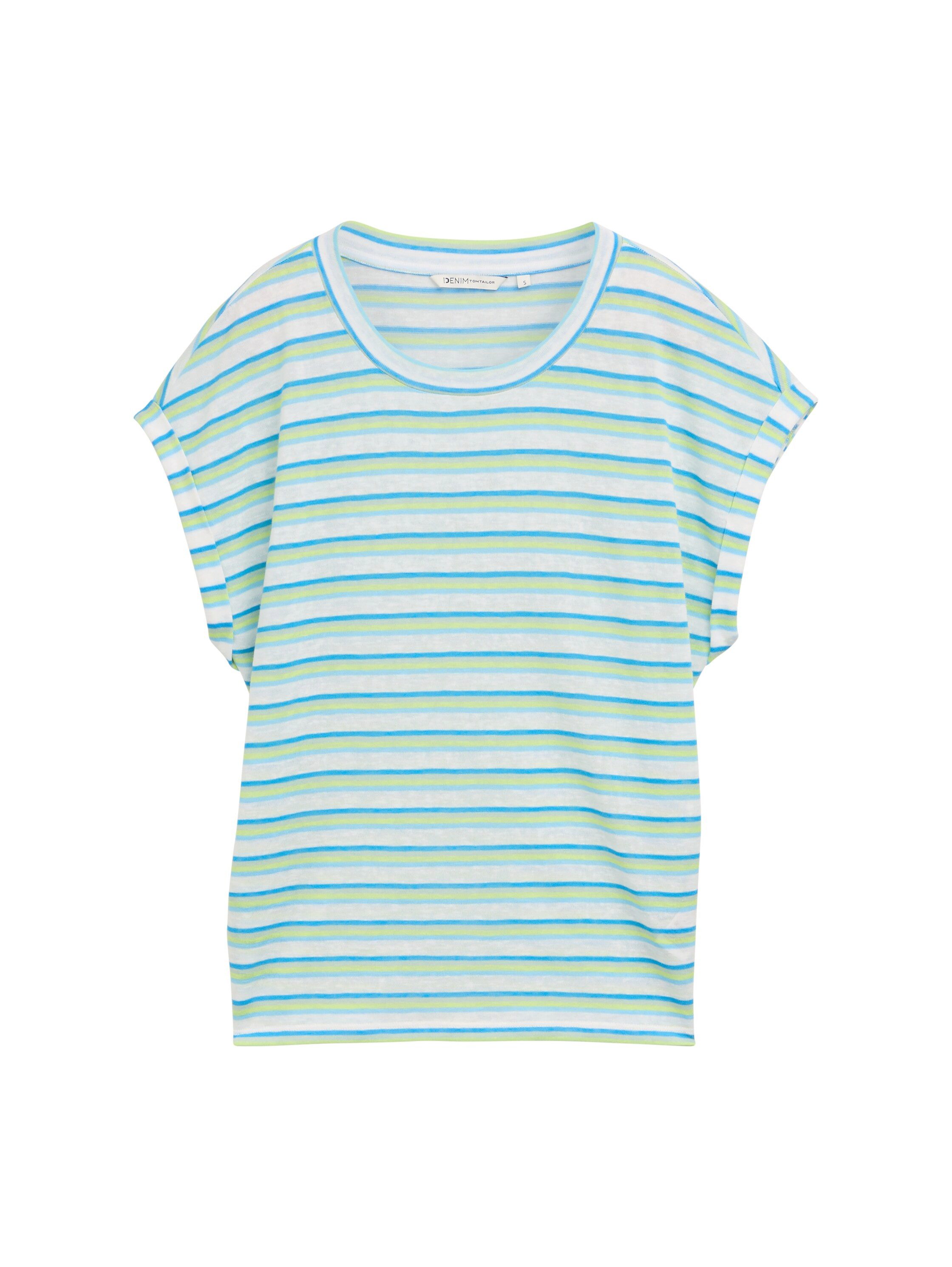 Tom Tailor Denim T-shirt met streepmotief