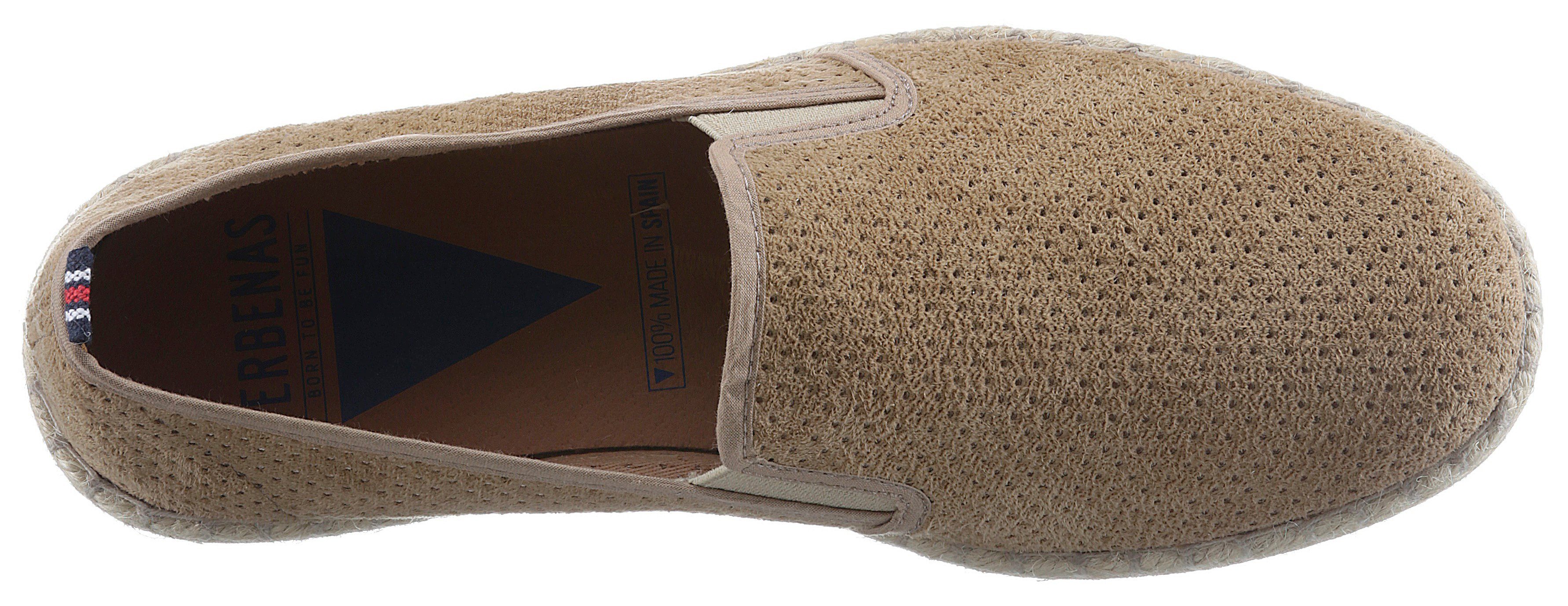 VERBENAS Espadrilles Tom Pacific , loafer, slip-on, zomerschoen, strandschoen met stretch inzetstukken