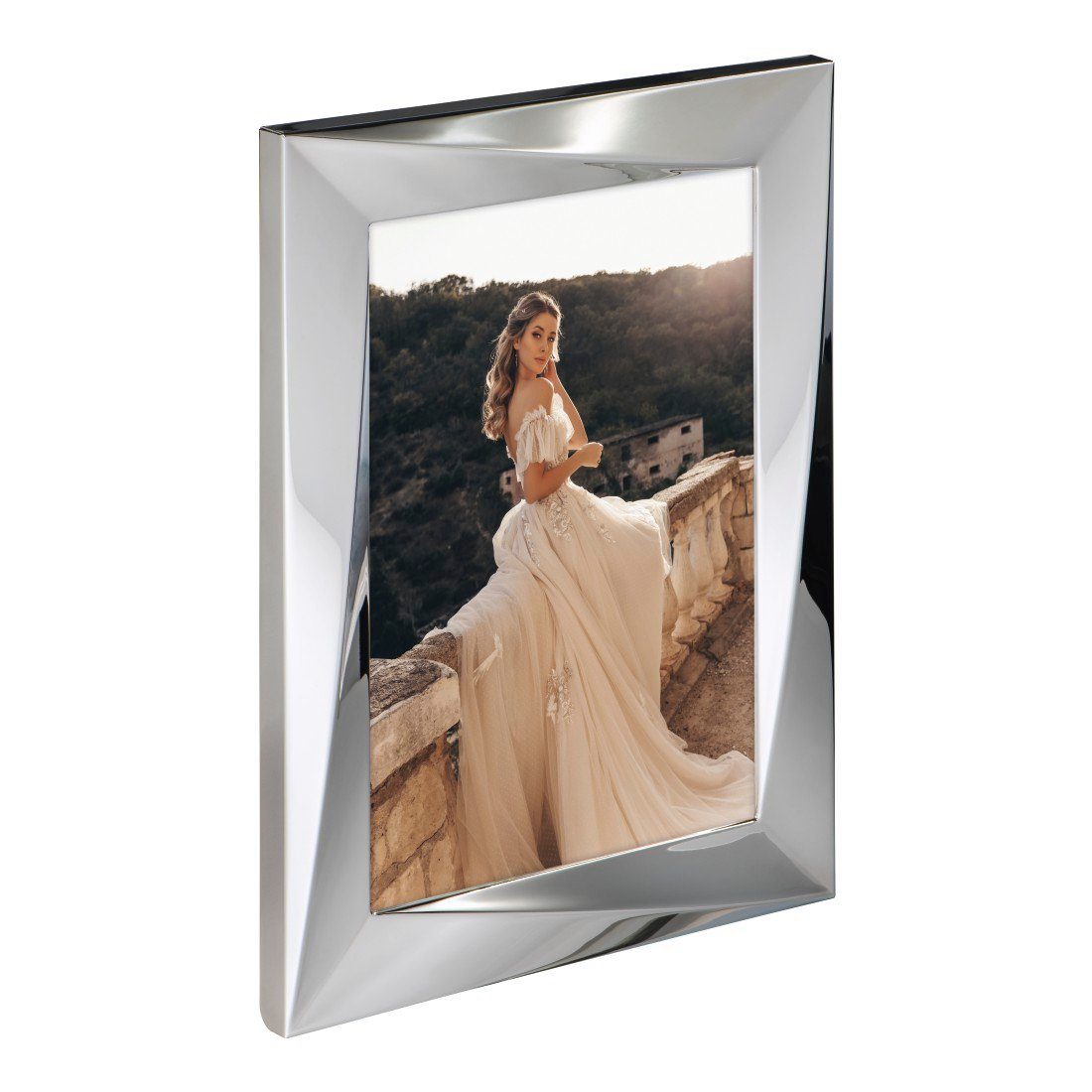 Hama Fotolijstje Fotolijst 13 x 18 cm voor 1 foto, om op te hangen en te plaatsen, zilver (1 stuk)