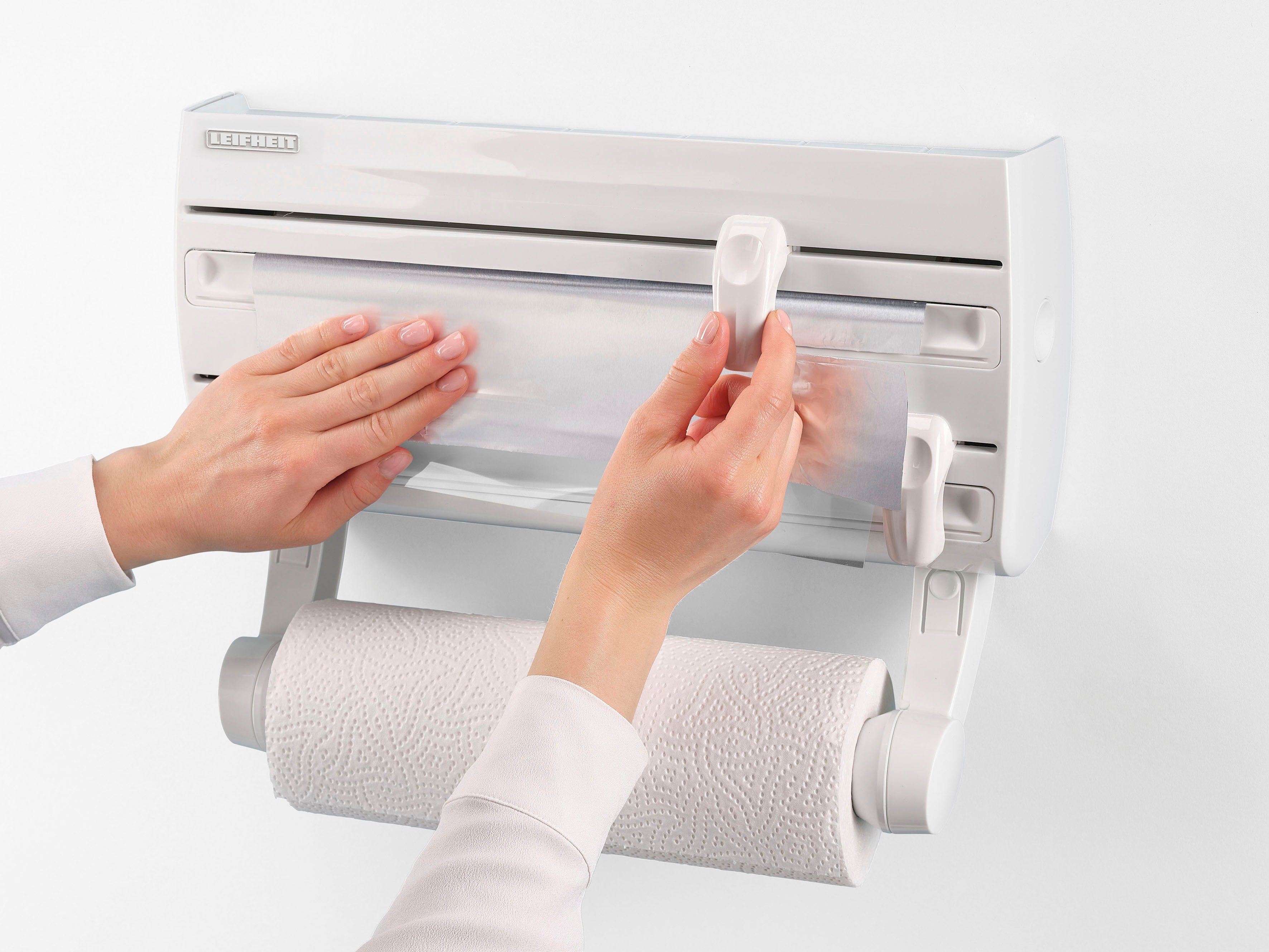 Leifheit Wandrolhouder Parat F2 Kunststof, 3-in-1