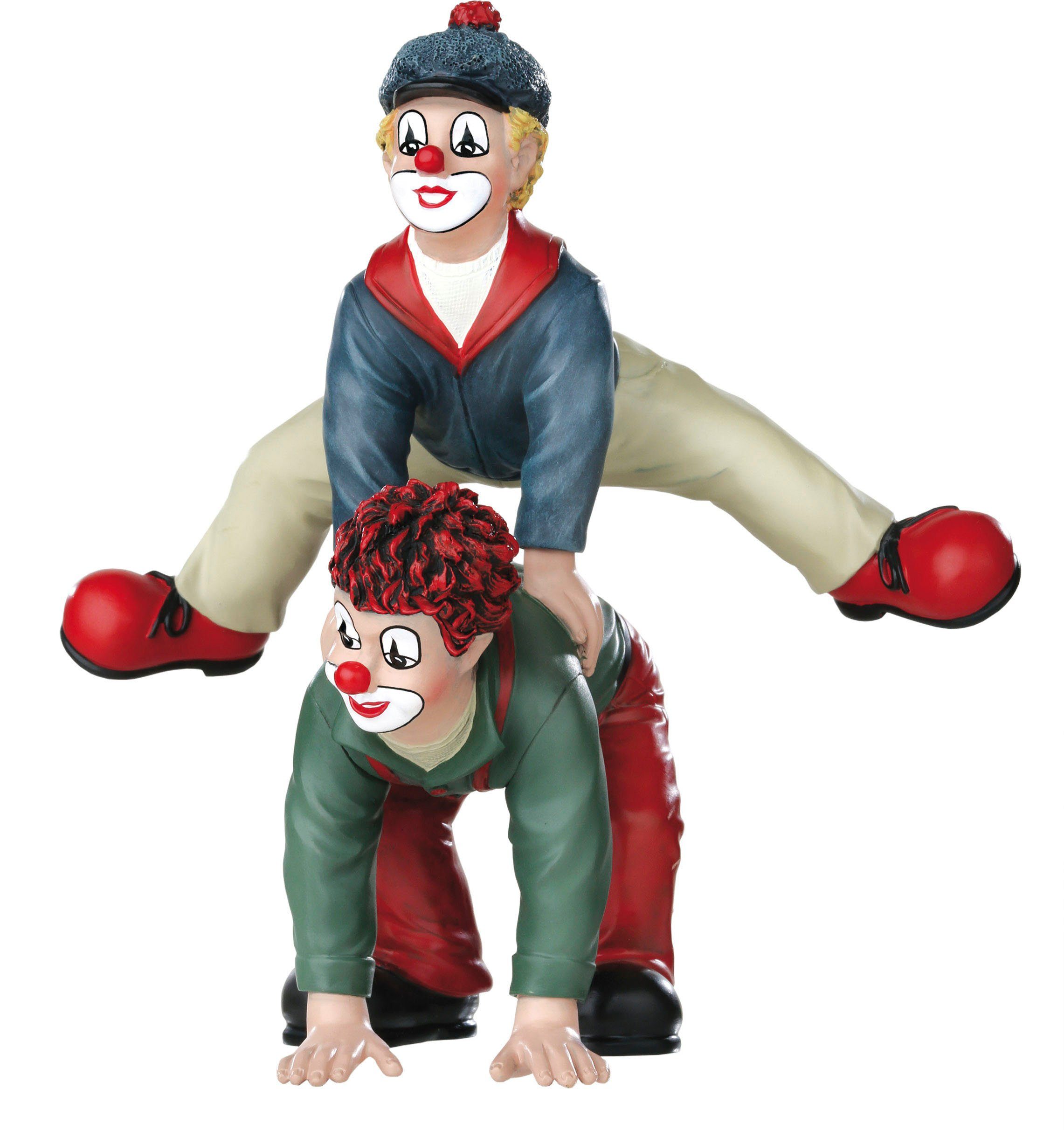 Gildeclowns Verzamelfiguur Clown decoratief figuur, de bokkensprong met de hand beschilderd, woonkamer (1 stuk)