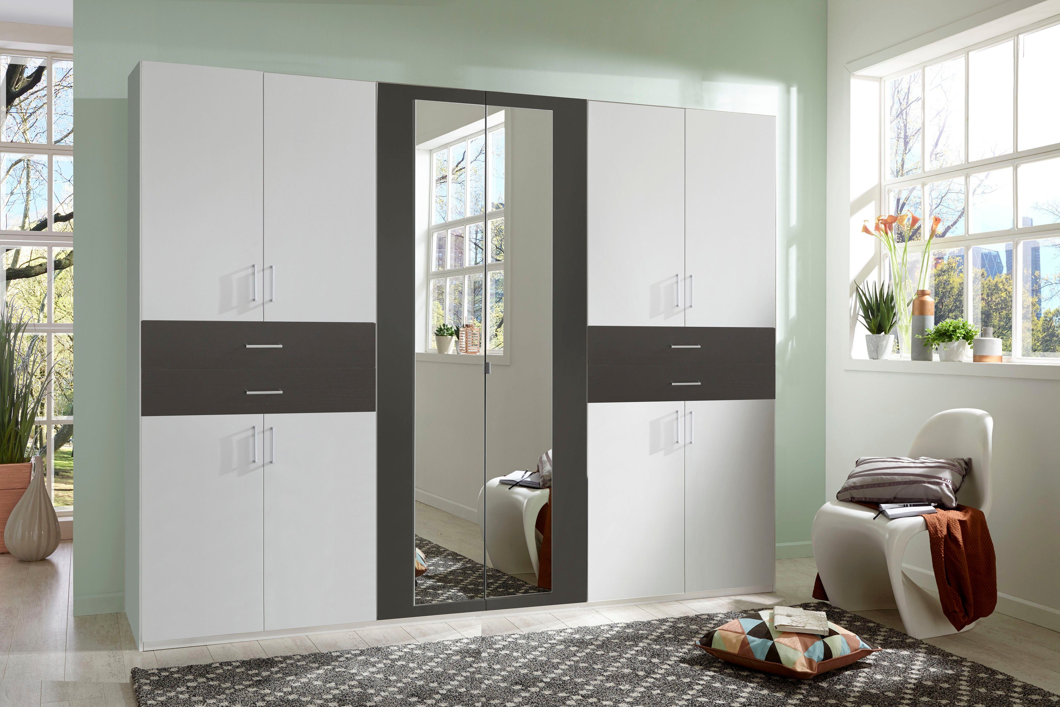 Wimex Kledingkast Taiga kledingkast met spiegel OTTOs Choice besteller met lades op comfortabele hoogte, garderobe slaapkamerkast