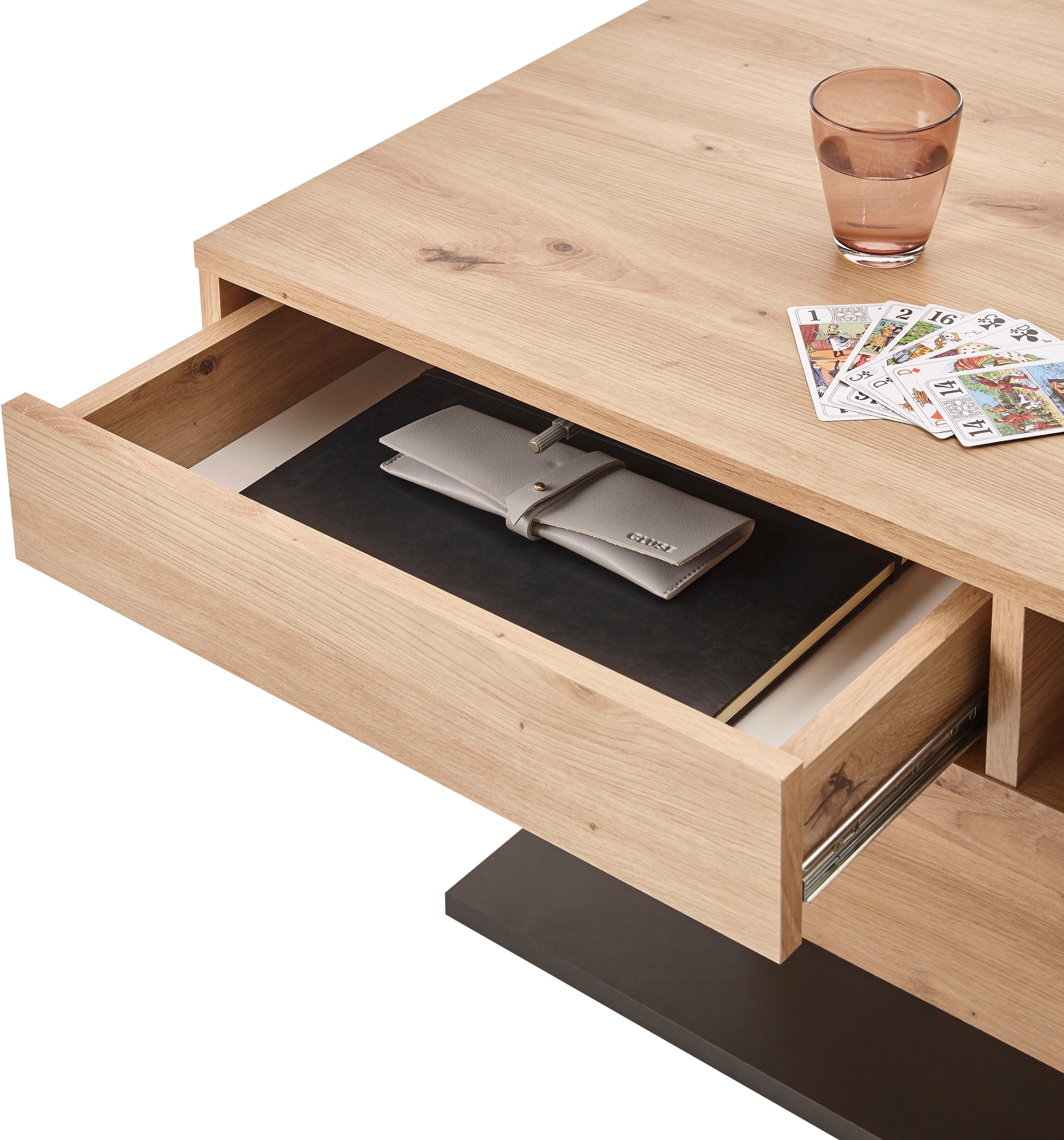 Stolkom Salontafel Activio rollend, tafel met lade