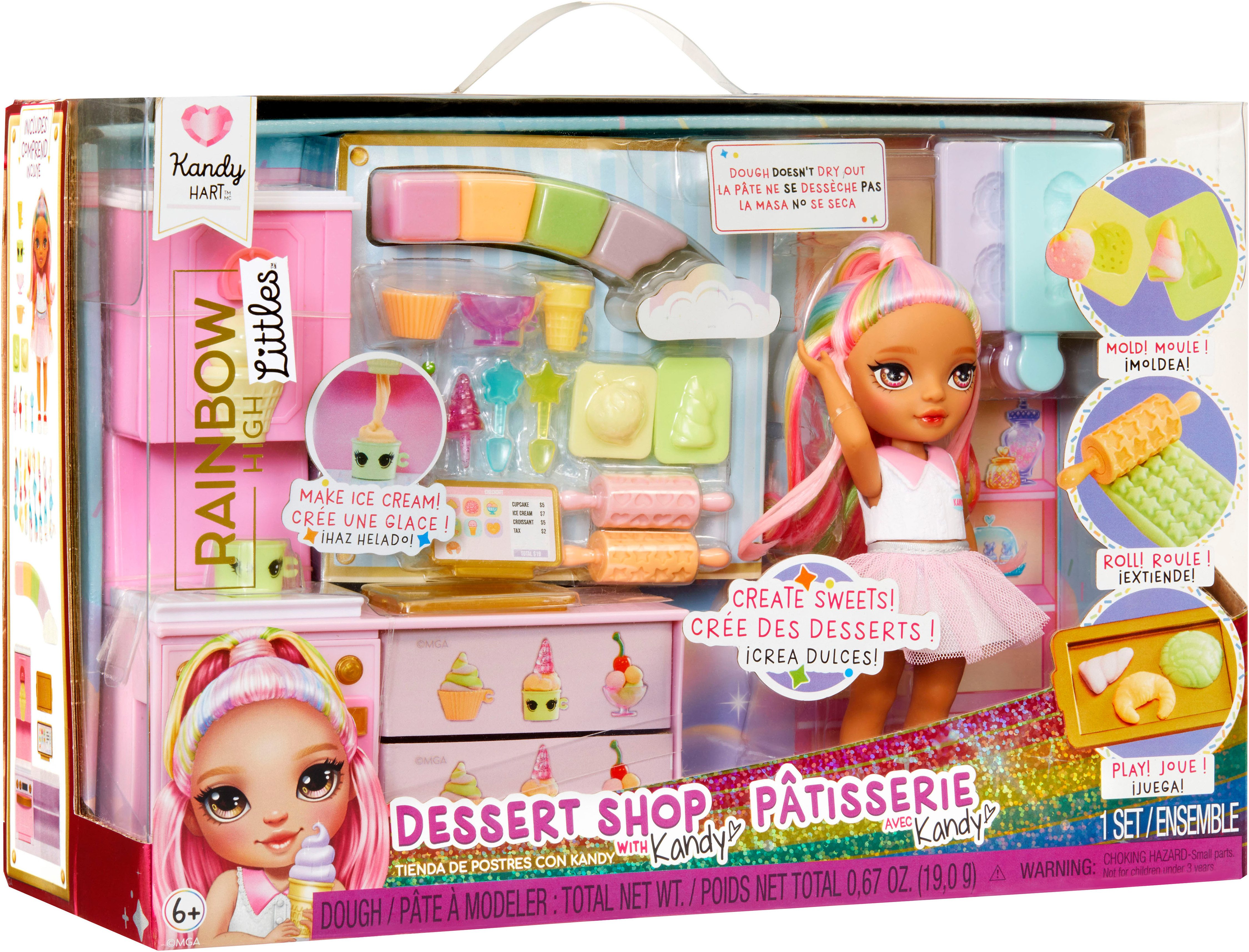RAINBOW HIGH Mini-pop Rainbow High Little Dessert Shop with Kandy Playset