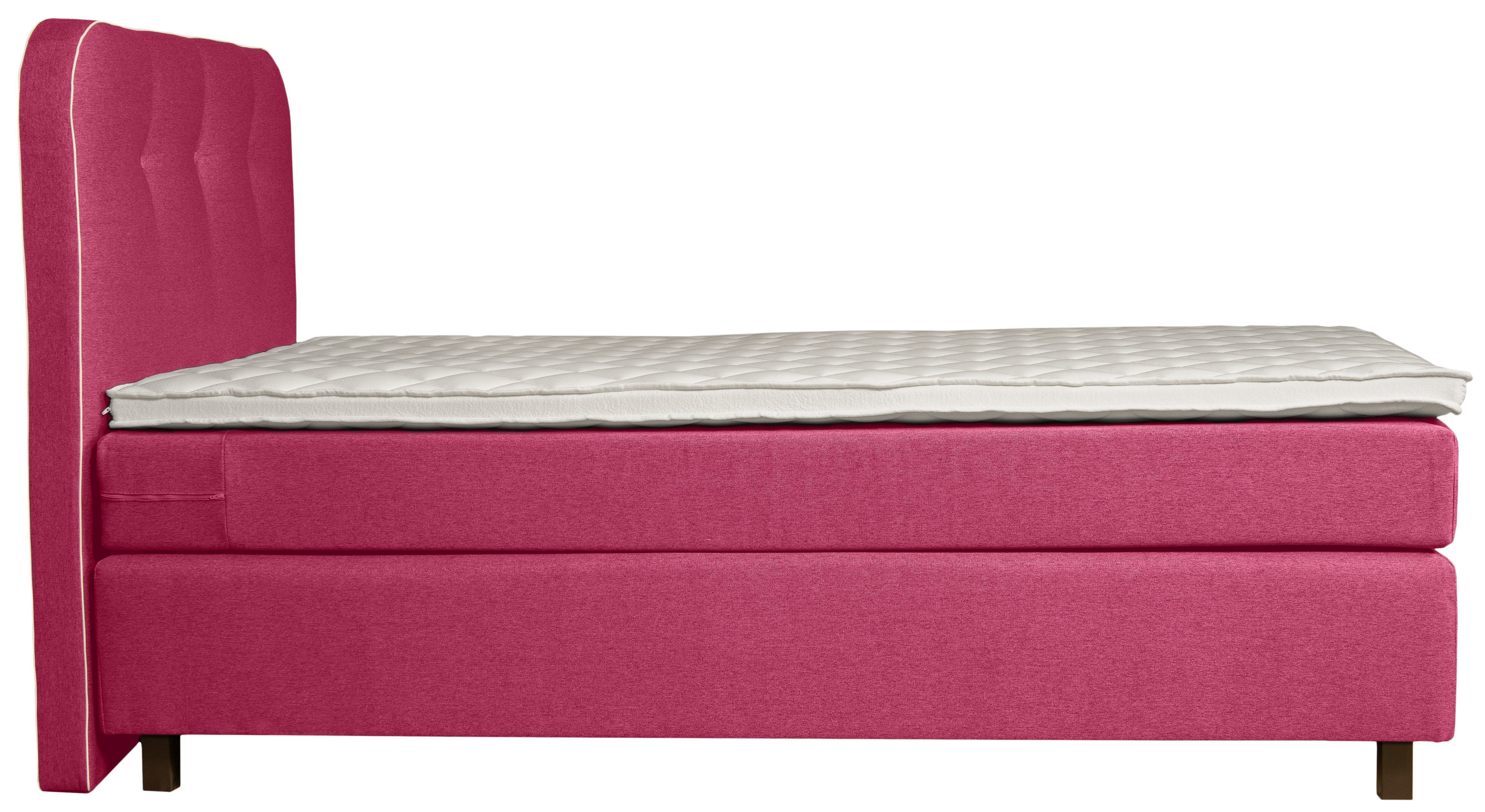 Places of Style Boxspring Marausa met pocketveringsmatras, met decoratieve opstaande naad
