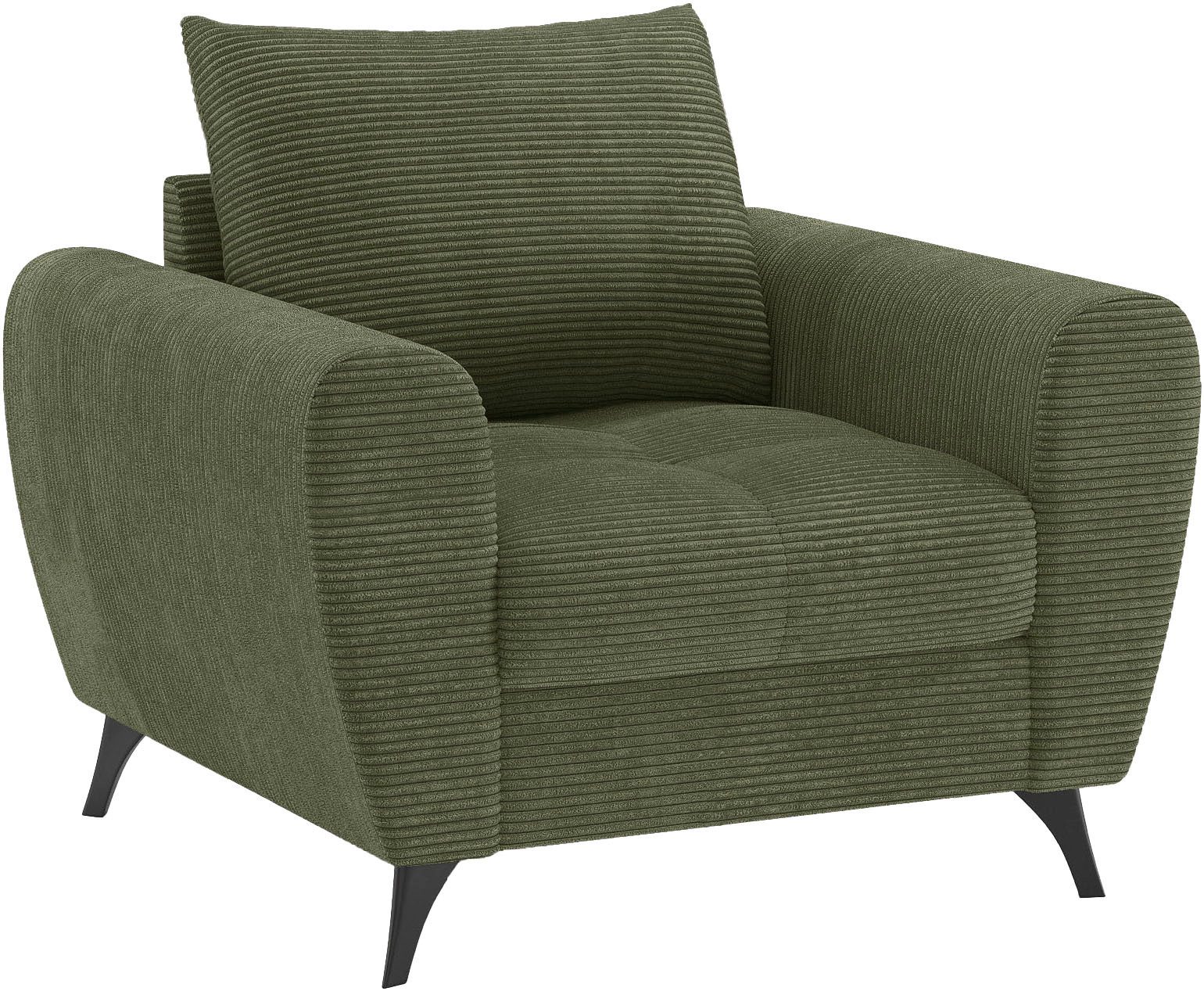 Mr. Couch Fauteuil Blackburn II Geschikt voor de set, optioneel met koudschuim fauteuils groen