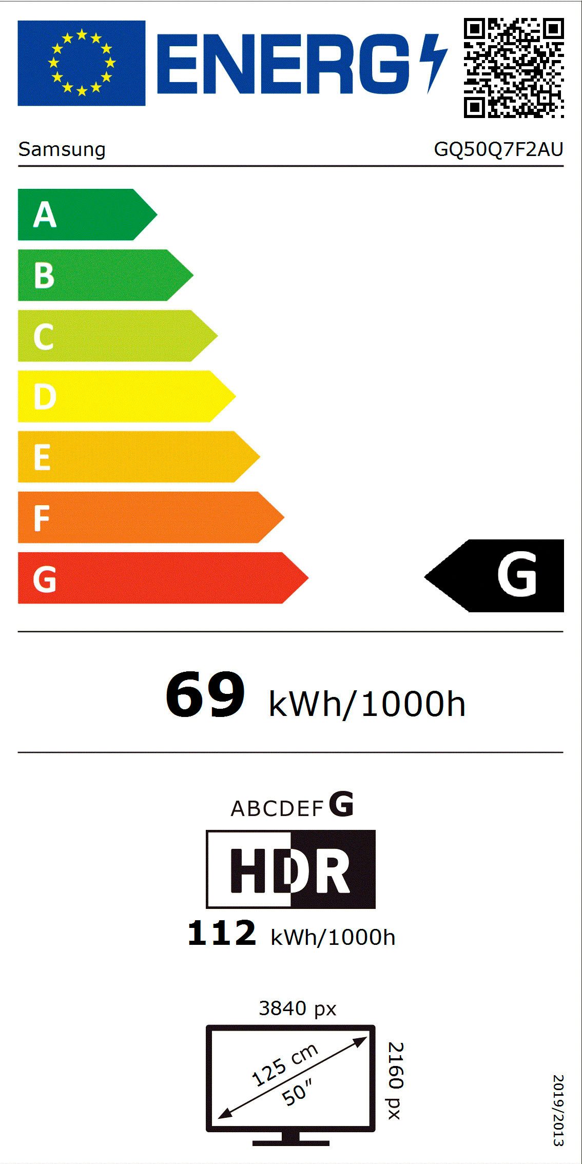 Samsung QLED-TV GQ50Q7F2AU QLED-televisie