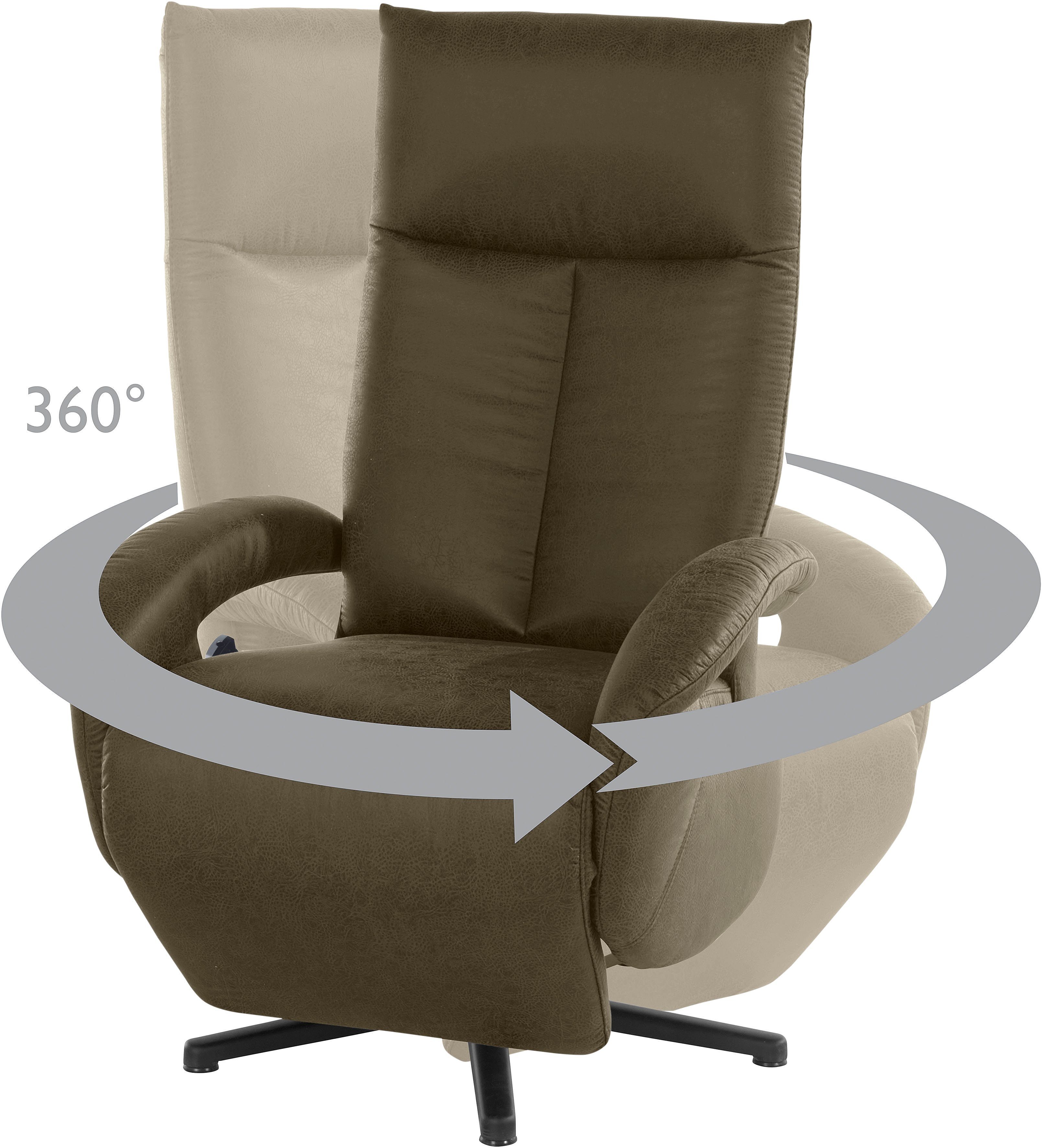 sit&more Relaxfauteuil Tycoon naar keuze handmatig, met twee motoren of met accu of met 2 motoren