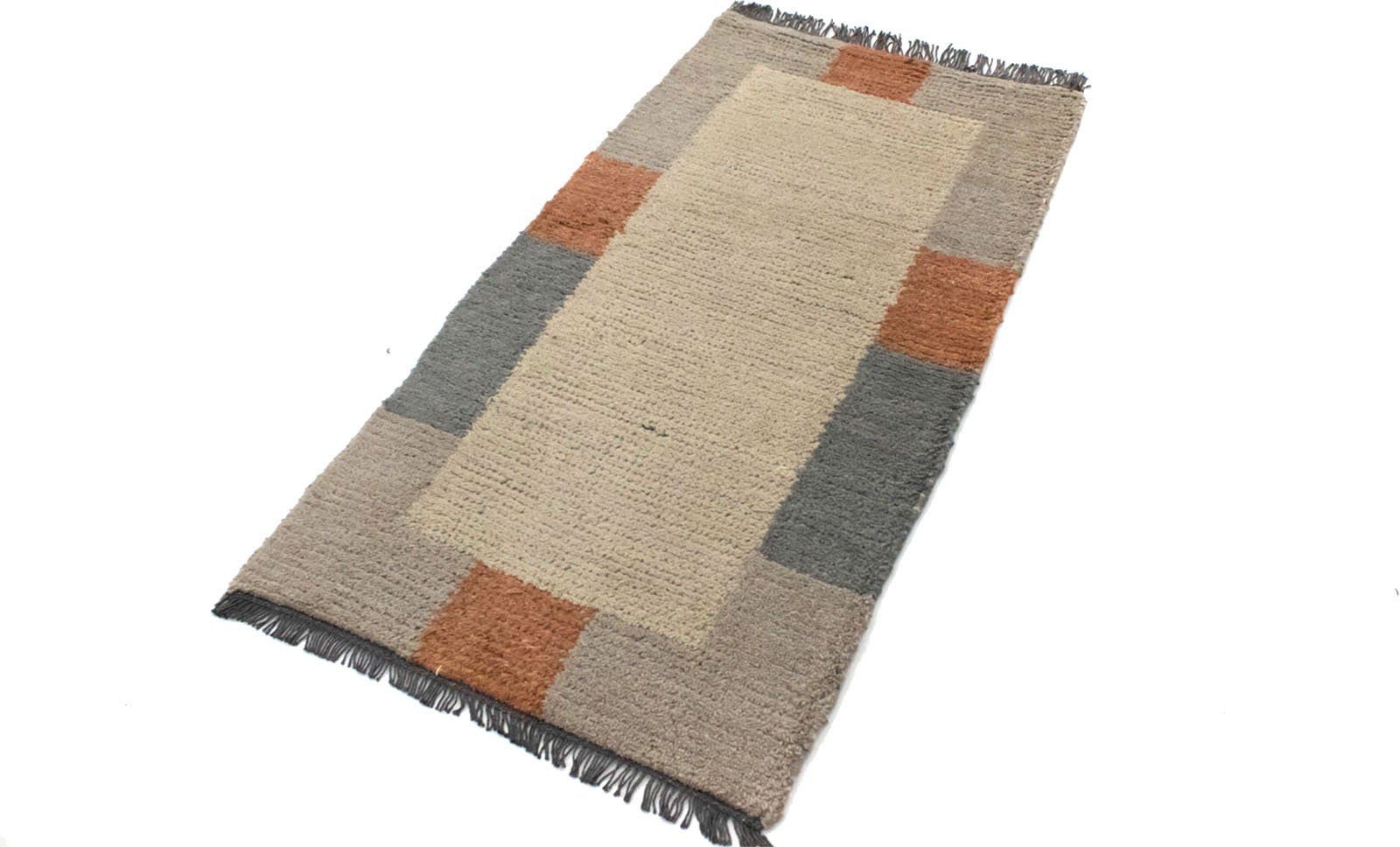 morgenland Wollen kleed Nepal vloerkleed met de hand geknoopt beige handgeknoopt