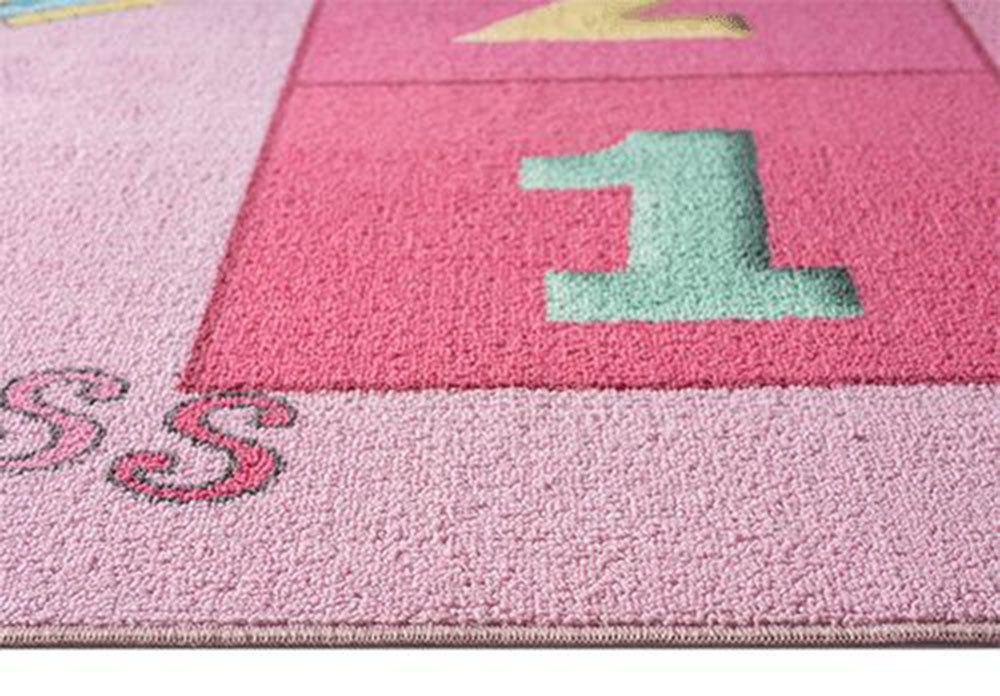 The carpet Vloerkleed Happy Life Life kinderkamer tapijt speelkleed onderhoudsvriendelijk
