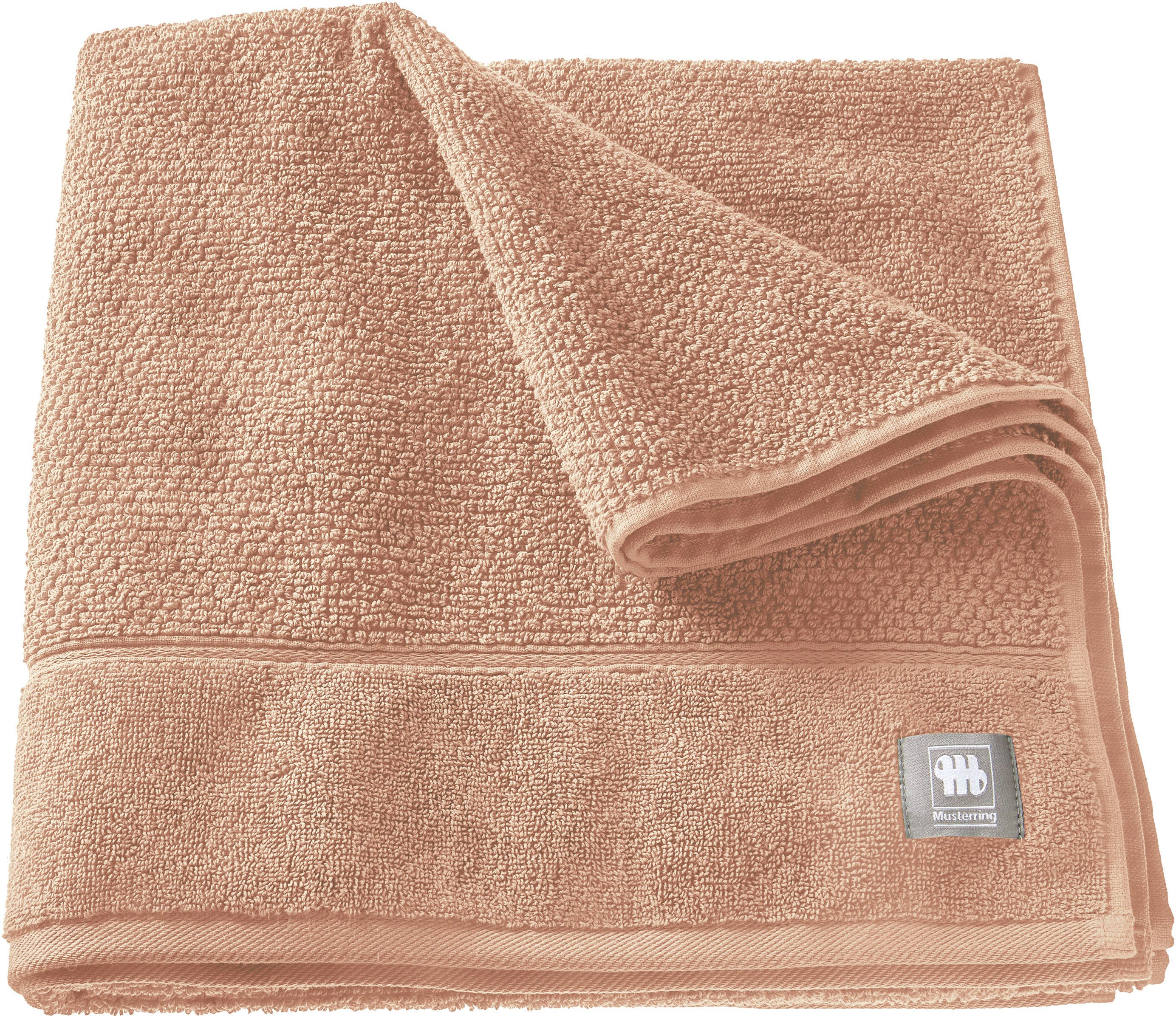 Musterring Badlaken Solid huidvriendelijke airtouch kwaliteit (1 stuk) handdoeken maat 70 cm x 140 cm bruin