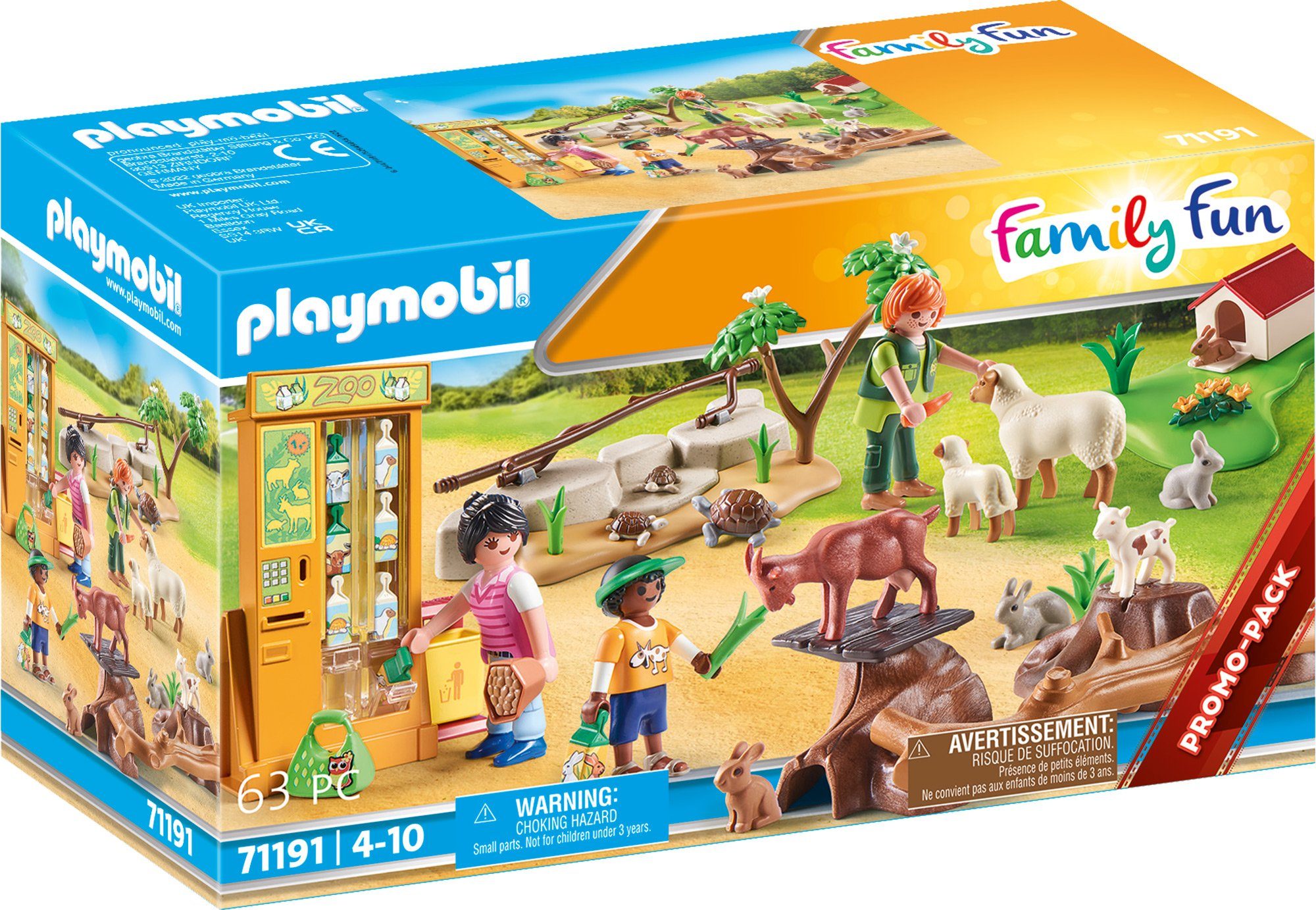 Playmobil® Constructie-speelset Avonturenkinderboerderij (71191), Family fun (63-delig)