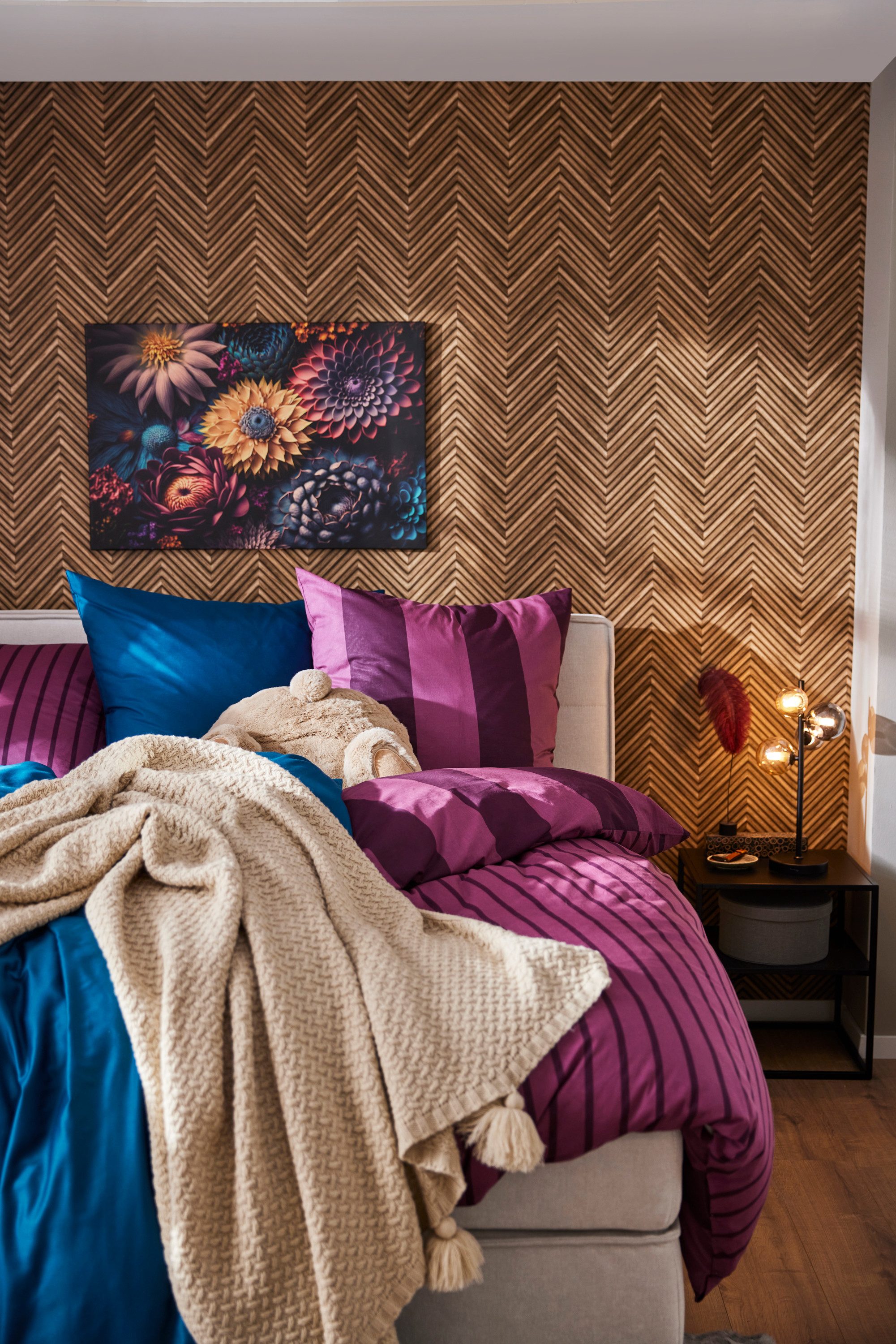 CASATEX Beddengoed Uni Effen ontwerp, rits, mooie kleuren