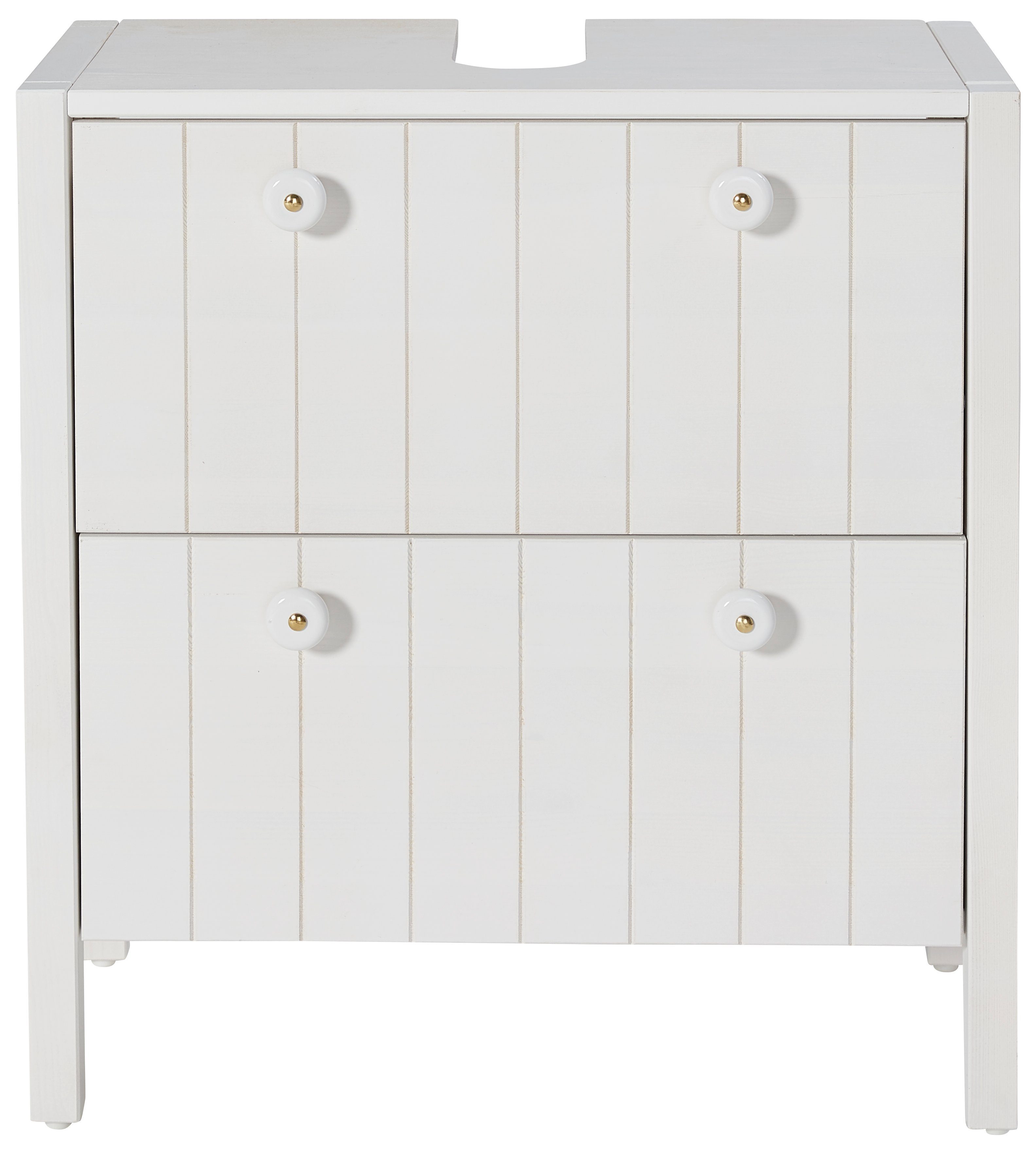 Home affaire Wastafelonderkast TINA Badkamermeubel, kast, breedte 60 cm, massief hout