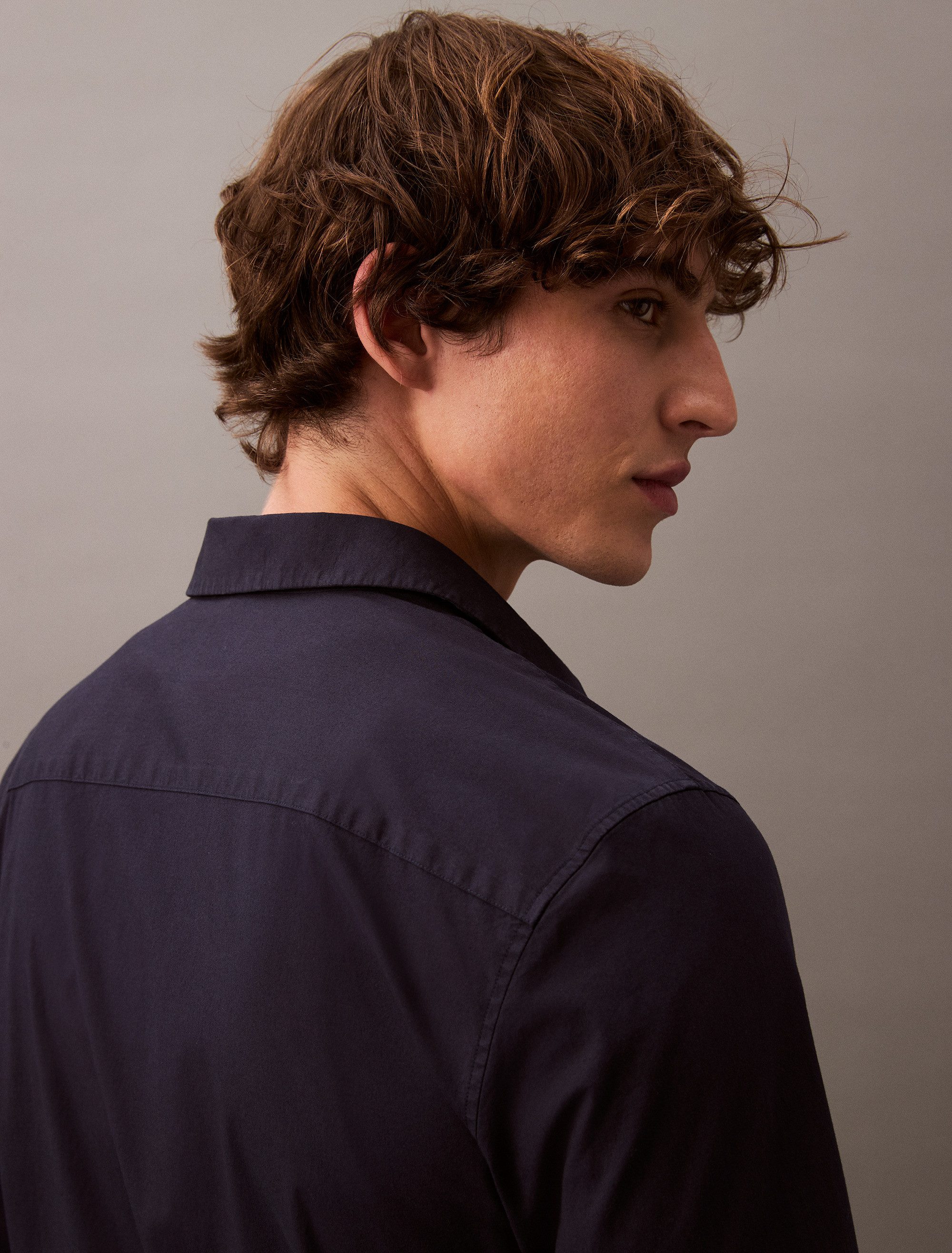 Calvin Klein Overhemd met lange mouwen LS SOLID STRETCH SLIM SHIRT