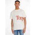 tommy jeans t-shirt tjm bold tommy tee wit
